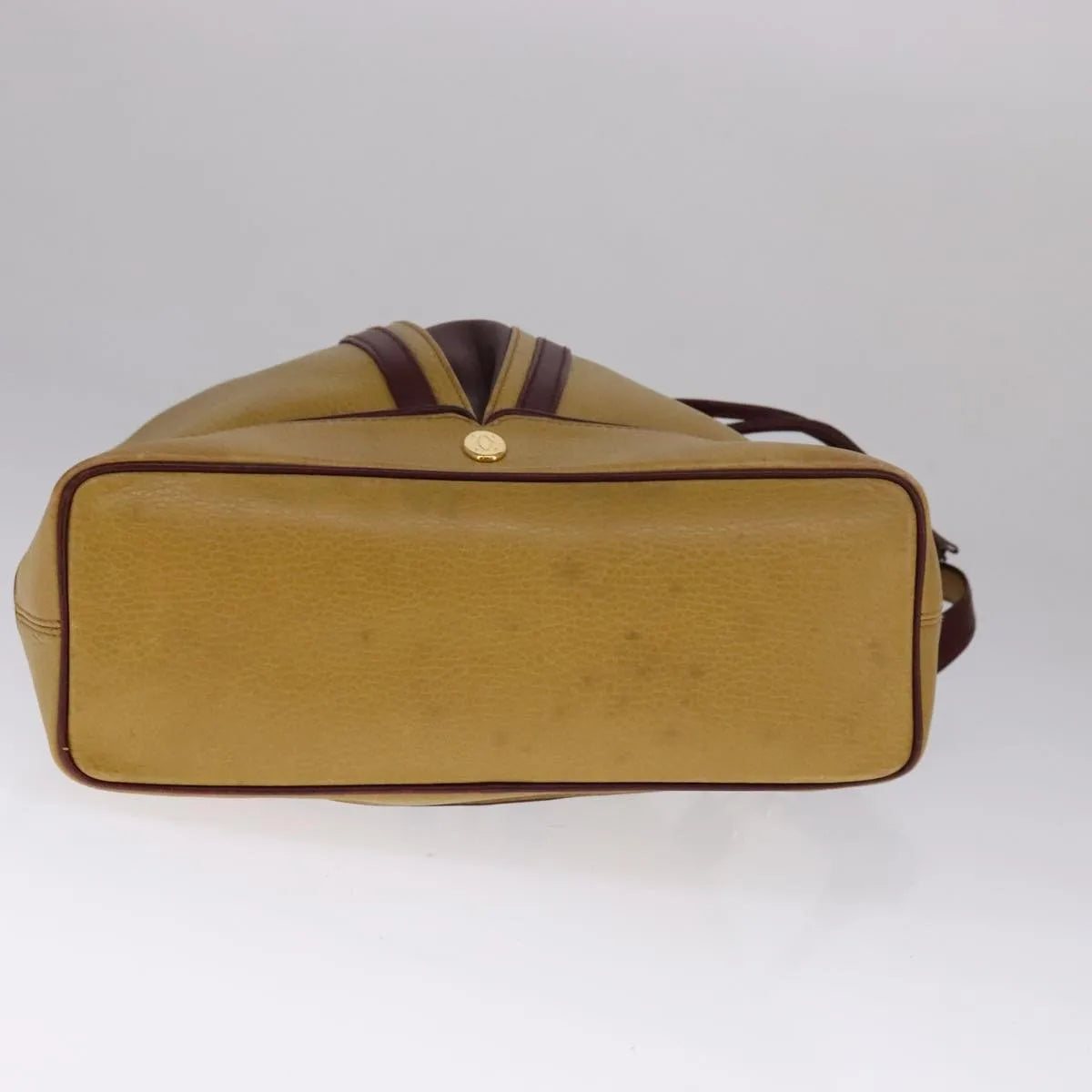 Cartier Must De Cartier Seau Leather Yellow Leather Shoulder Bag Bag (Pre-Owned)