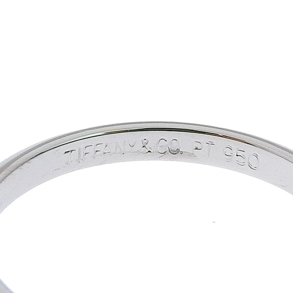 Tiffany & Co. Knife Edge Platinum Silver Platinum Ring Jewelry (Pre-Owned)