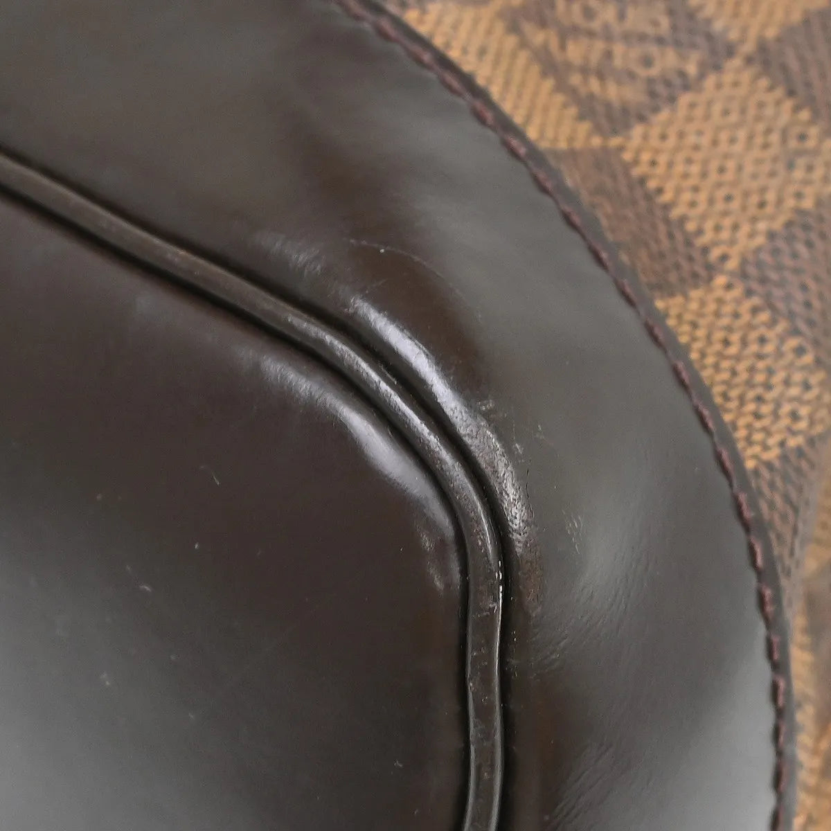 Louis Vuitton Soho Damier Ebene Brown Canvas Backpack Bag (Pre-Owned)