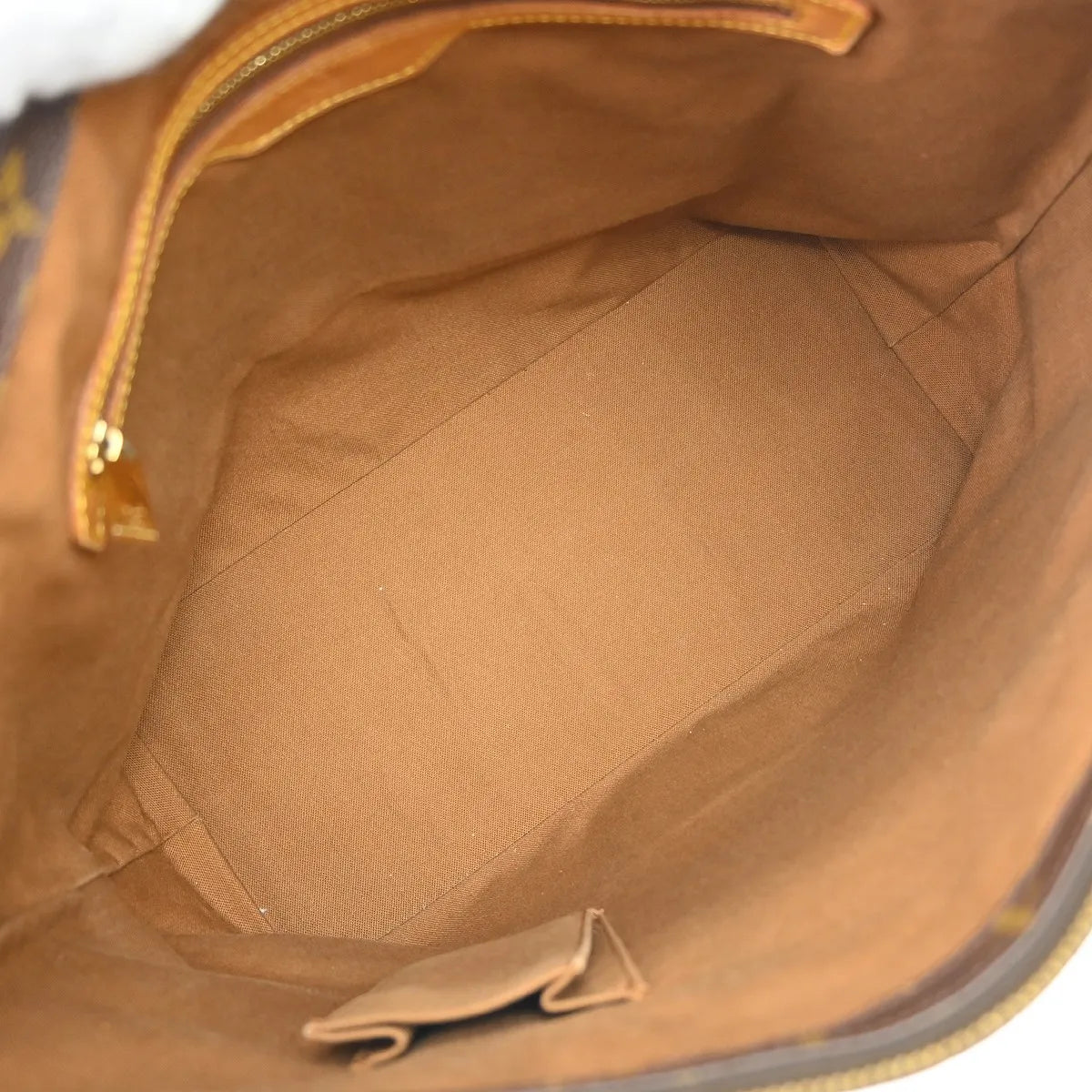 Louis Vuitton Cabas Mezzo Monogram Canvas Brown Canvas Shoulder Bag Bag (Pre-Owned)
