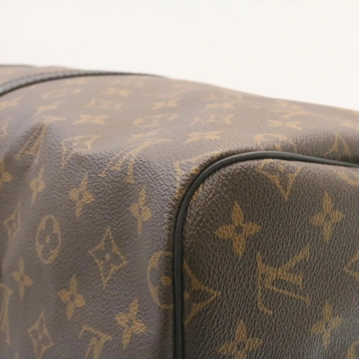 Louis Vuitton Keepall Bandouliere Monogram Canvas Brown Canvas Handbag (Pre-Owned)