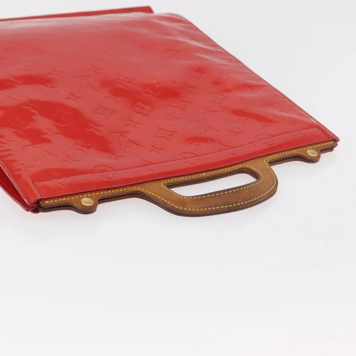 Louis Vuitton Stanton Monogram Vernis Red Patent_Leather Tote Bag Bag (Pre-Owned)