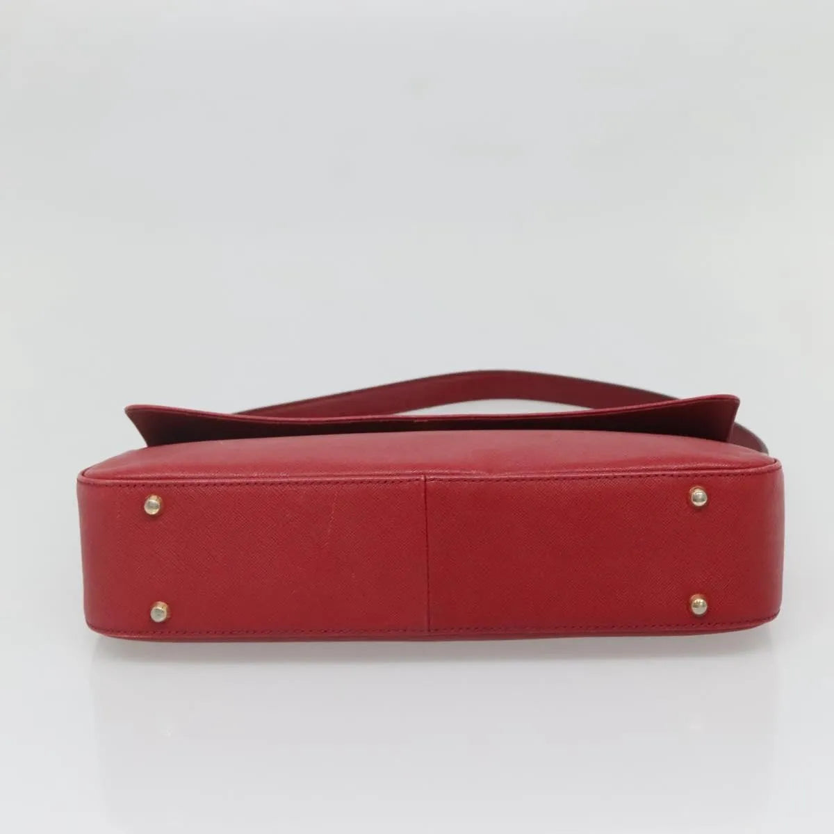 Burberry Vintage Leather Red Leather Shoulder Bag Bag (Pre-Owned)