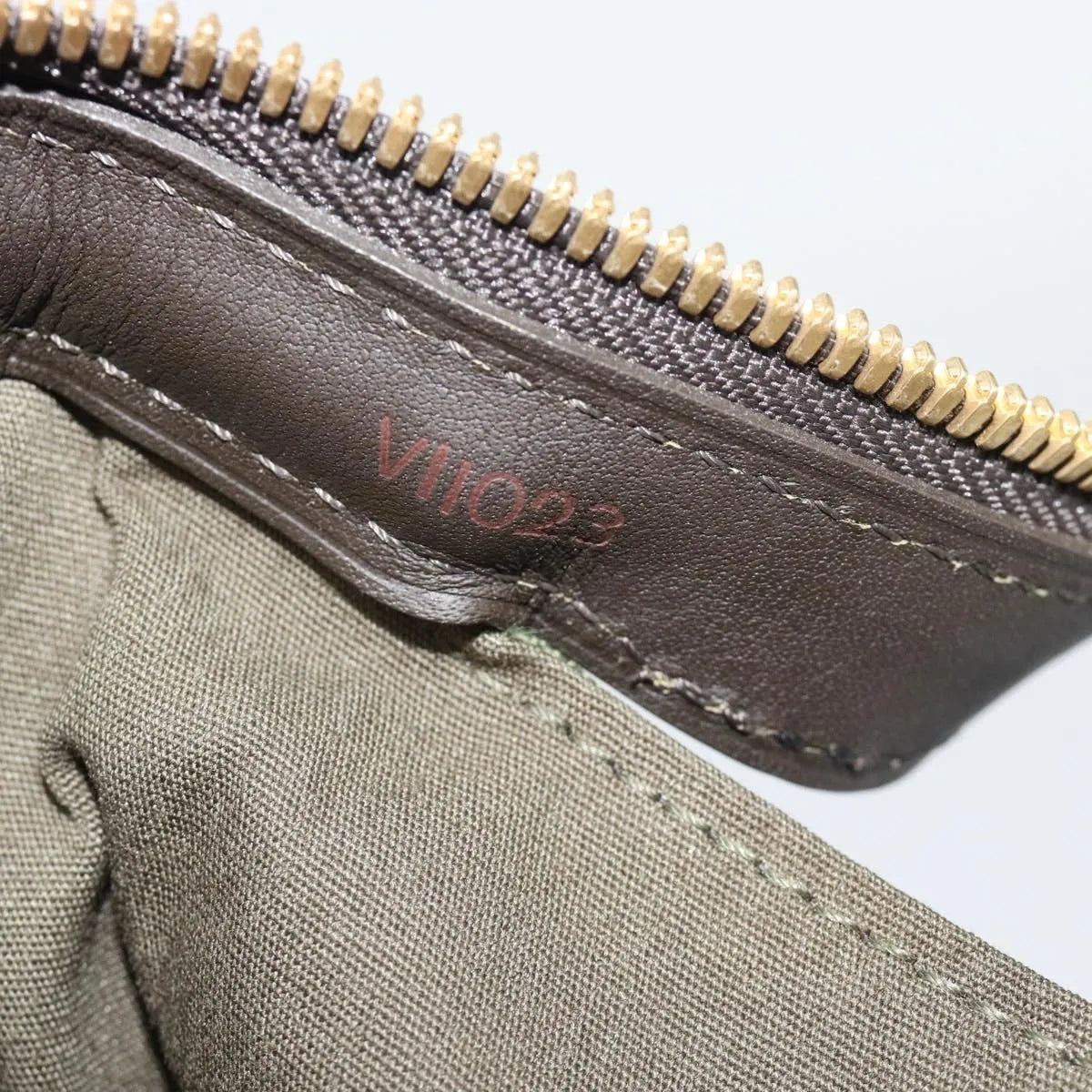 Louis Vuitton Joséphine Mini Lin Khaki Canvas Handbag (Pre-Owned)