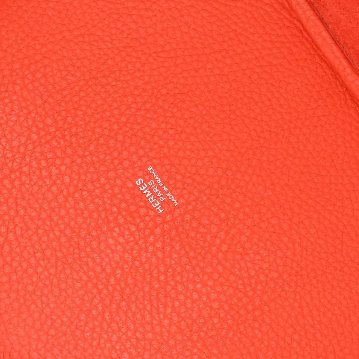 Hermes Picotin Lock Clemence Red Leather Handbag (Pre-Owned)