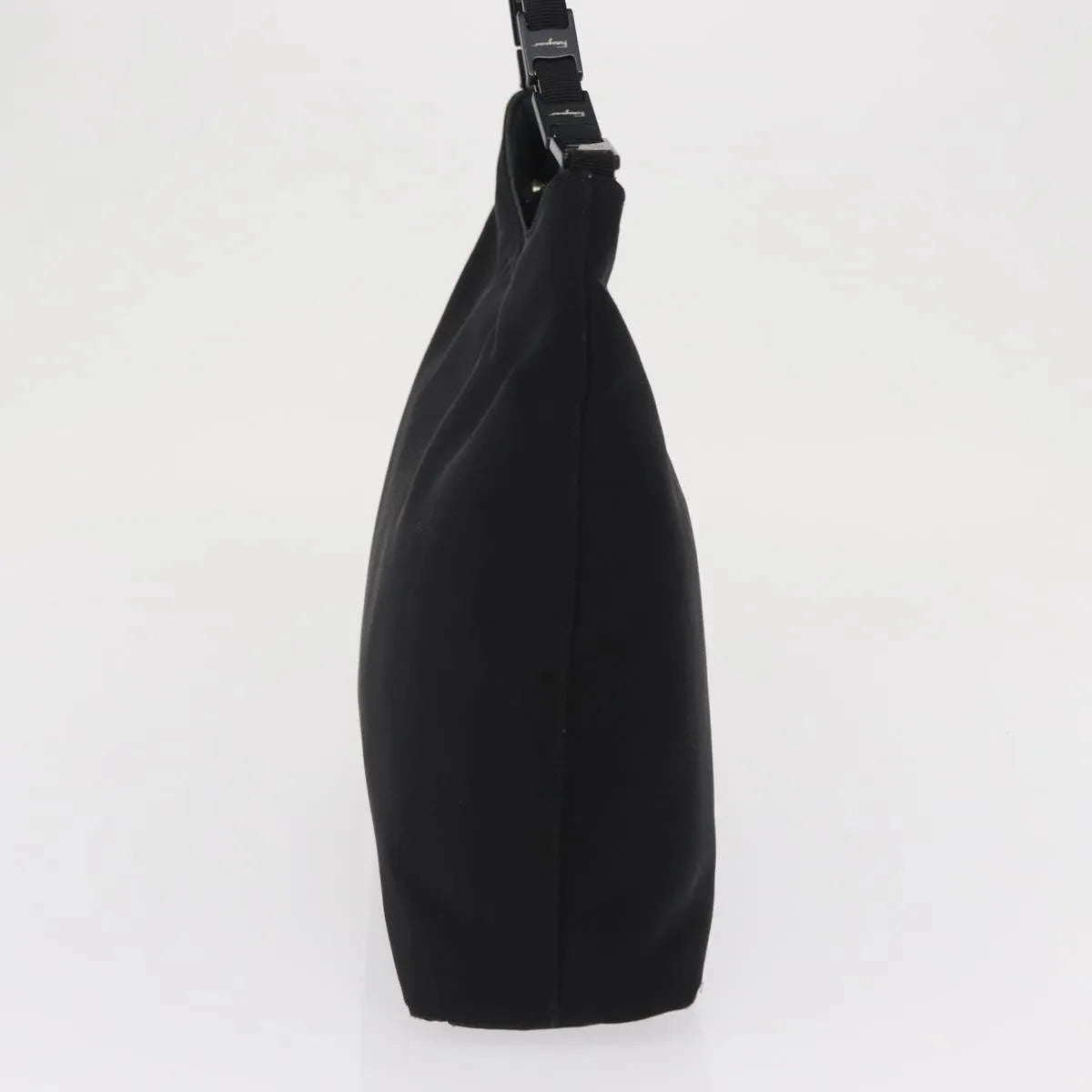 Salvatore Ferragamo Vala Nylon Black Nylon Shoulder Bag Bag (Pre-Owned)