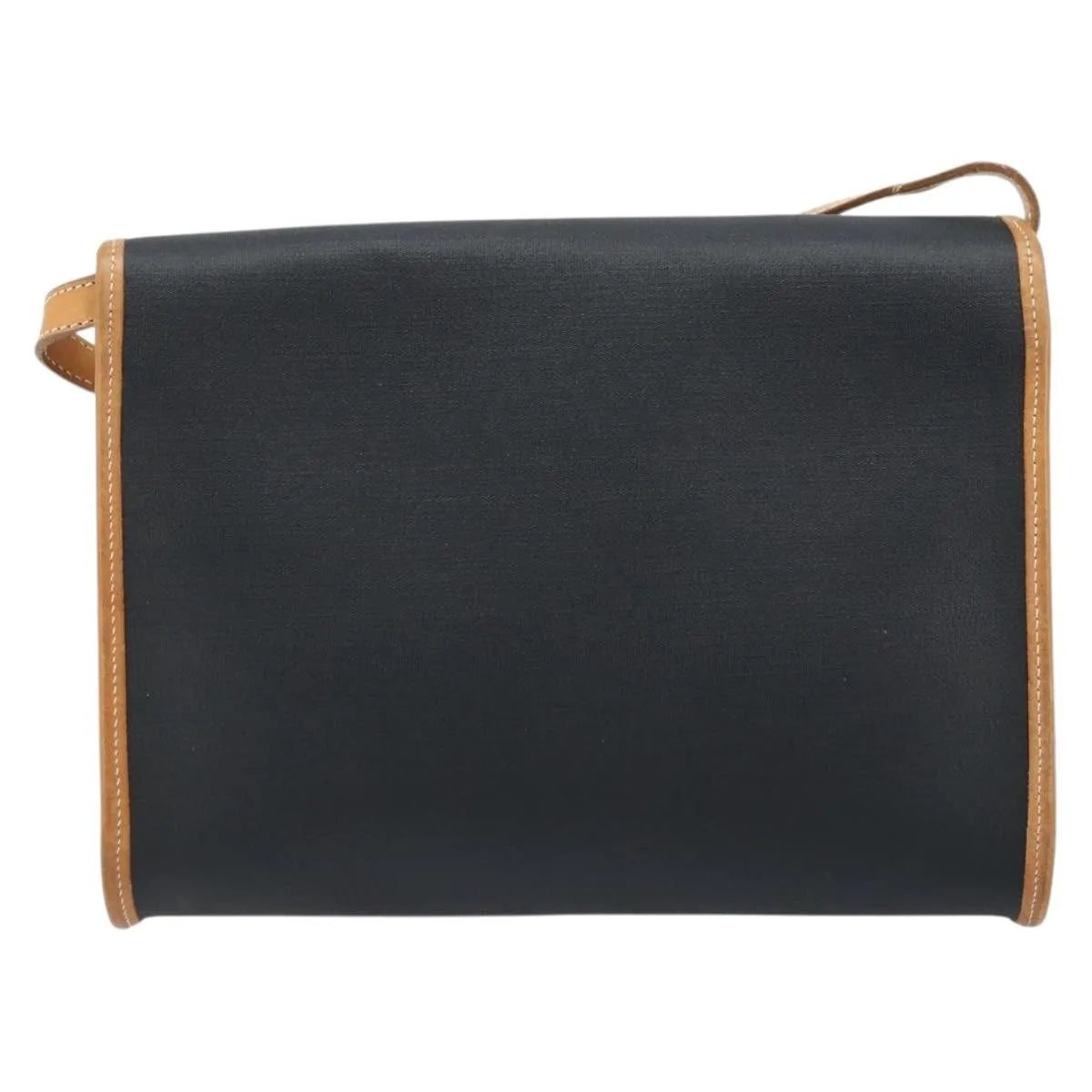 Christian Dior Cd Shoulder Bag Canvas And Leather Black Canvas Shoulder Bag Bag (Pre-Owned)