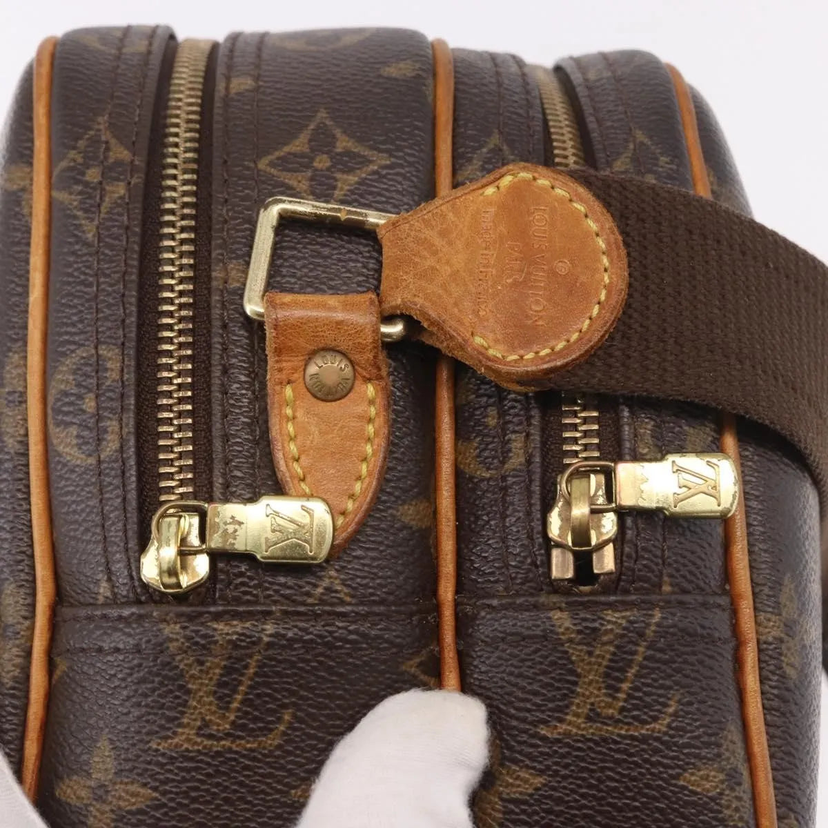 Louis Vuitton Reporter Monogram Brown Canvas Shoulder Bag Bag (Pre-Owned)