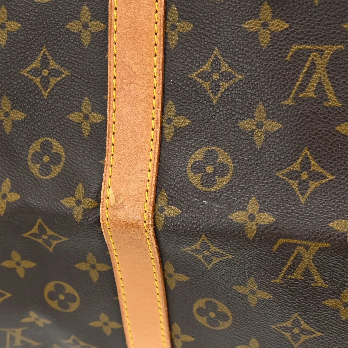 Louis Vuitton Keepall Bag Monogram Canvas Brown Canvas Travel Bag Bag (Pre-Owned)