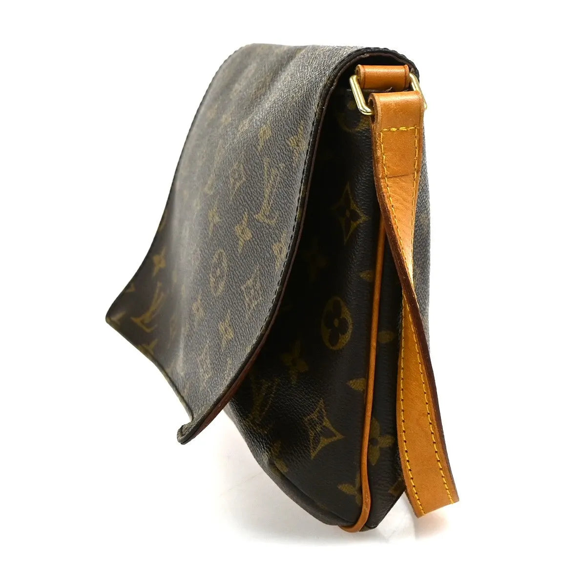 Louis Vuitton Musette Tango Monogram Canvas Brown Canvas Shoulder Bag Bag (Pre-Owned)