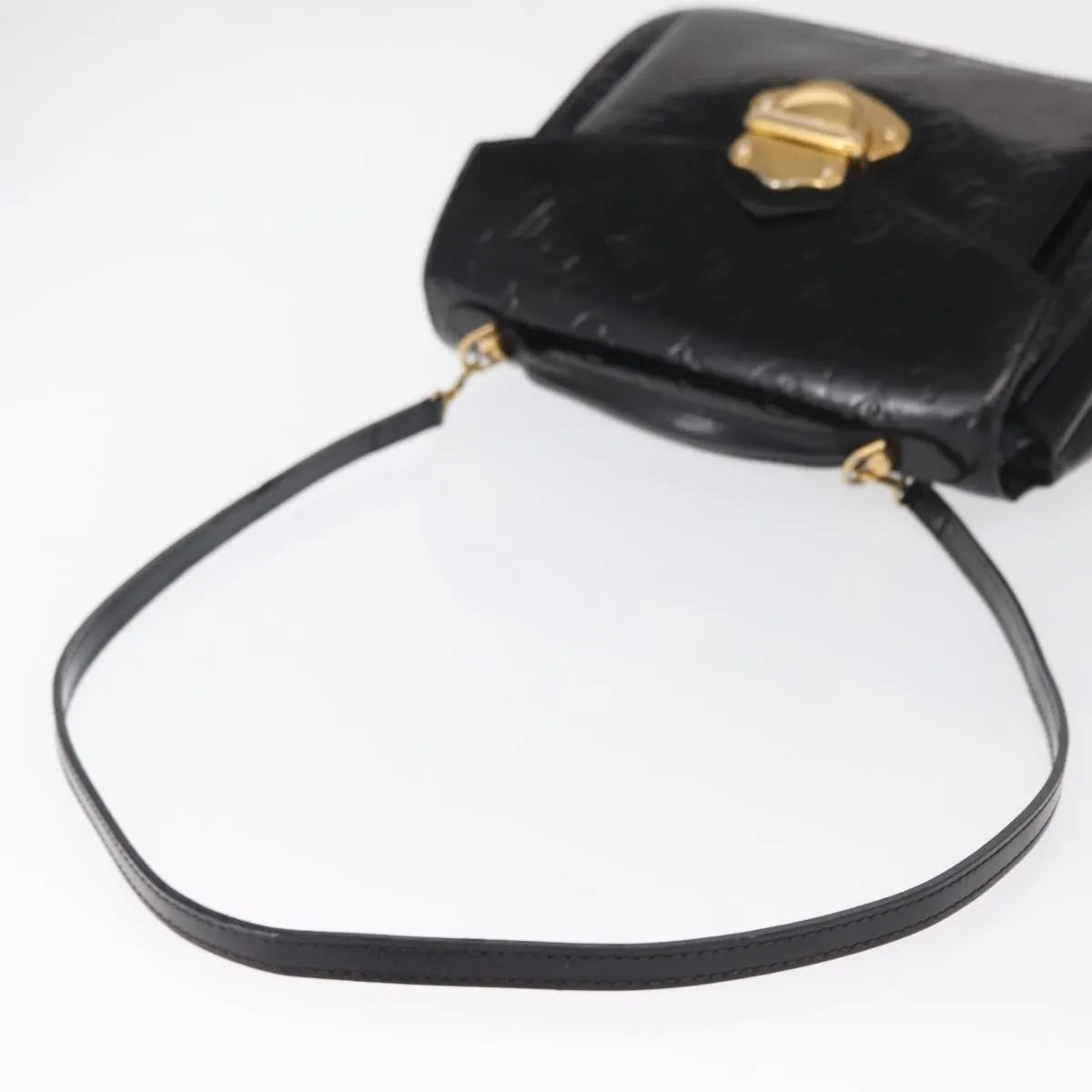Louis Vuitton Mirada Monogram Vernis Black Patent_Leather Handbag (Pre-Owned)