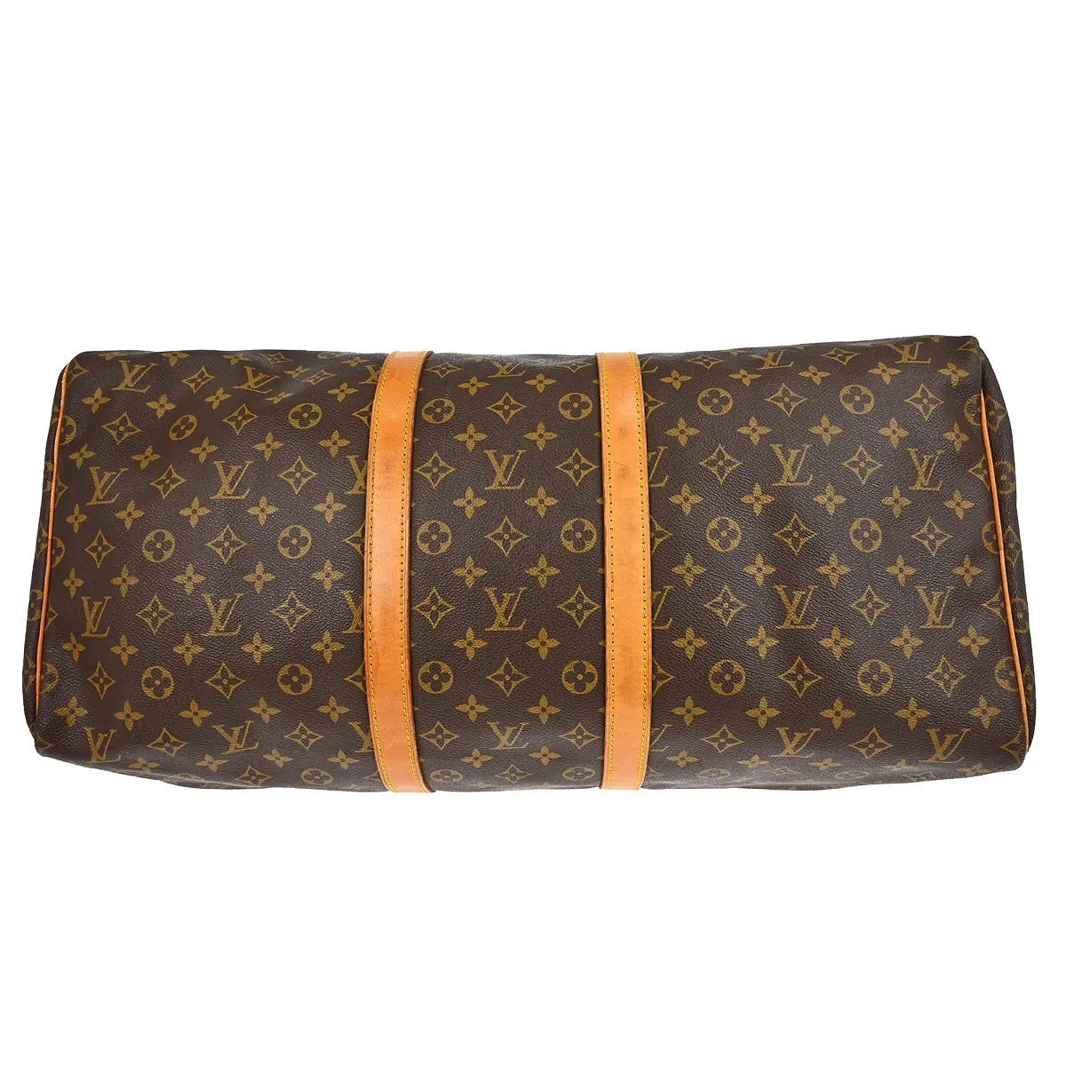 Louis Vuitton Keepall Monogram Brown Canvas Travel Bag Bag (Pre-Owned)