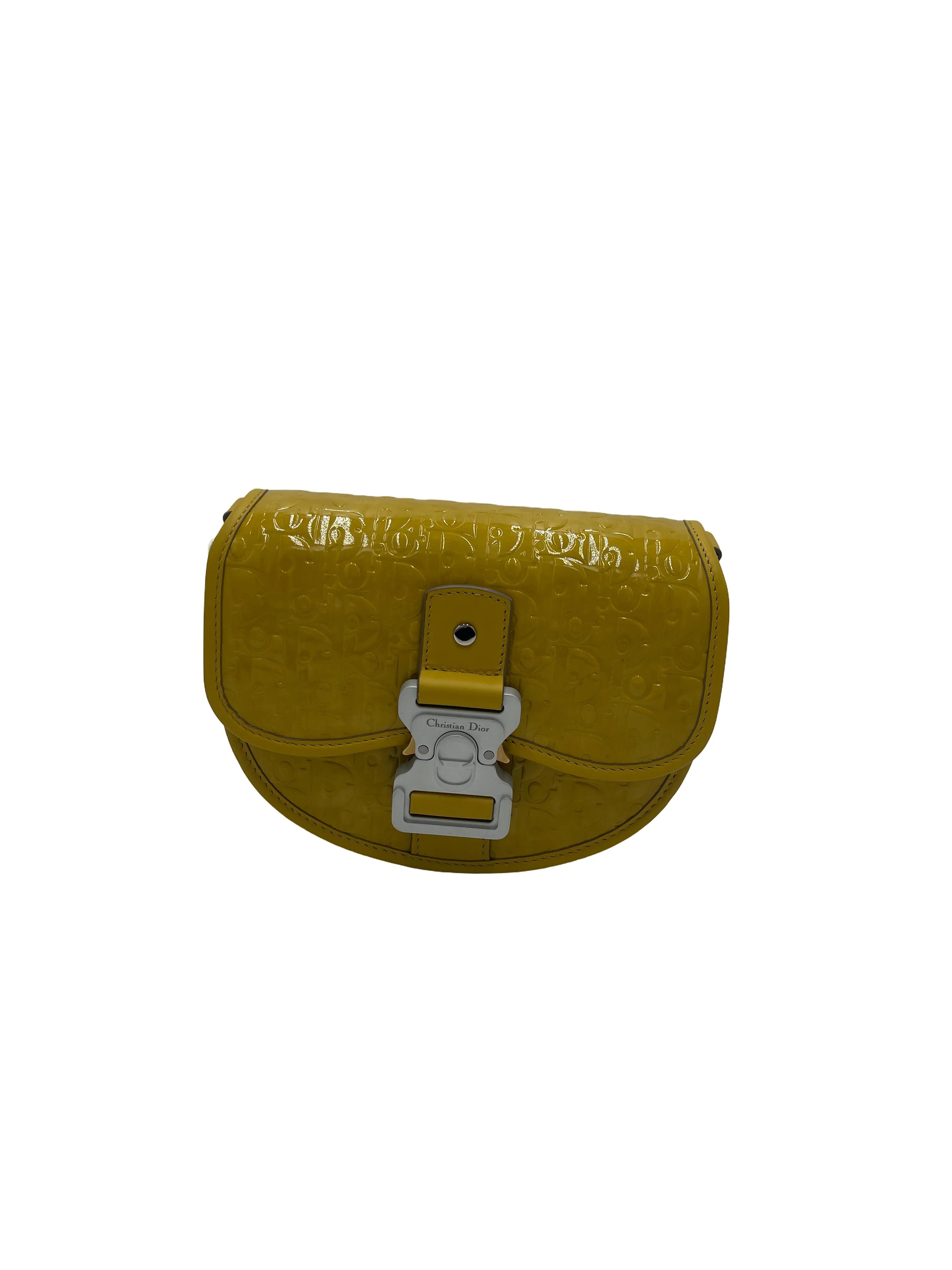 Christian Dior Gallop Flap Messenger Bag Oblique Canvas Print Leather Crossbody Bag Bag (Pre-Owned)