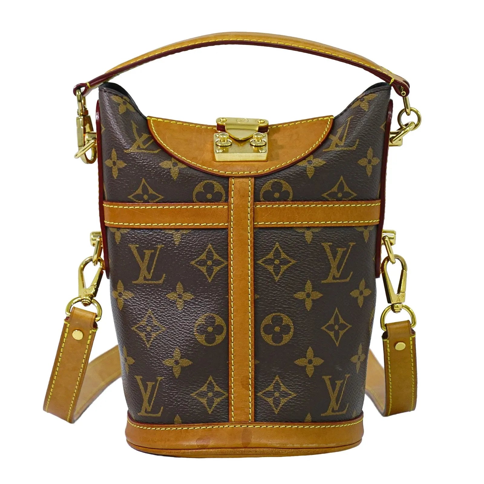 Louis Vuitton Duffle Monogram Canvas Brown Canvas Handbag (Pre-Owned)