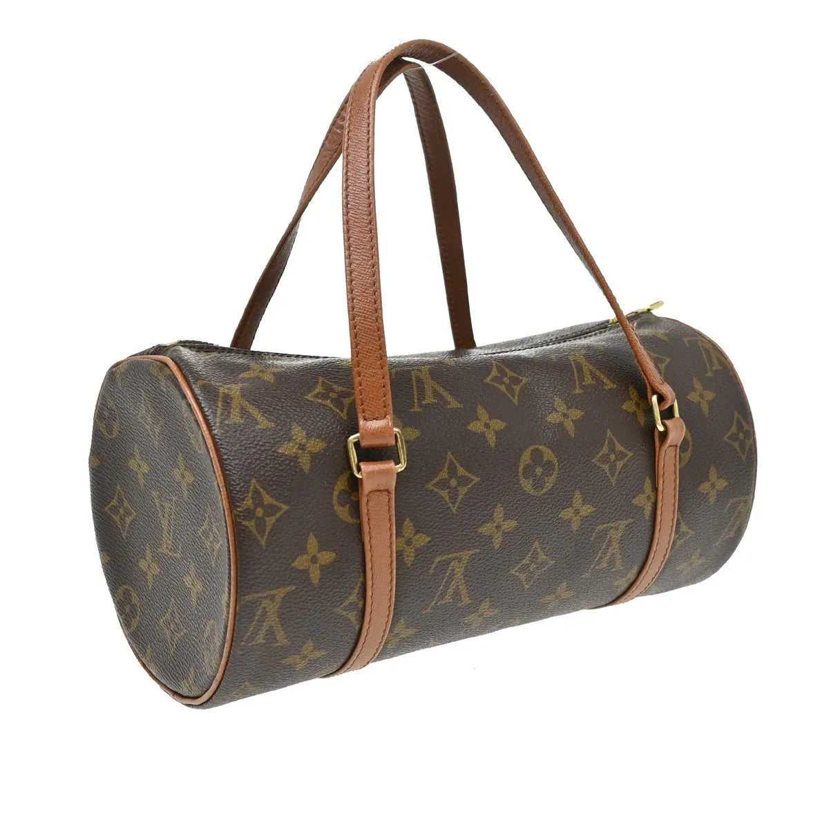 Louis Vuitton Papillon Monogram Canvas Brown Canvas Handbag (Pre-Owned)