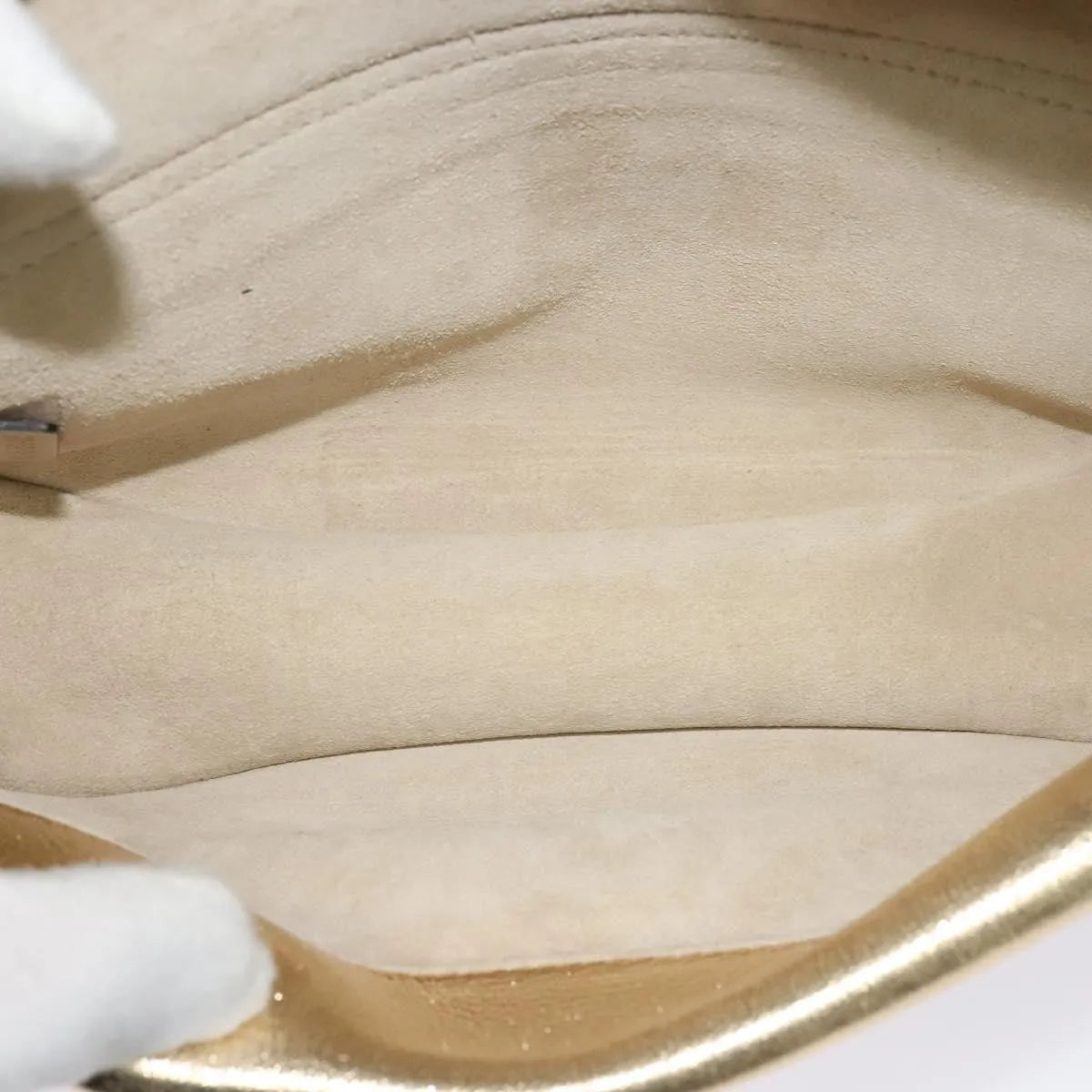 Chloe Georgia Leather Gold Leather Shoulder Bag Bag (Pre-Owned)