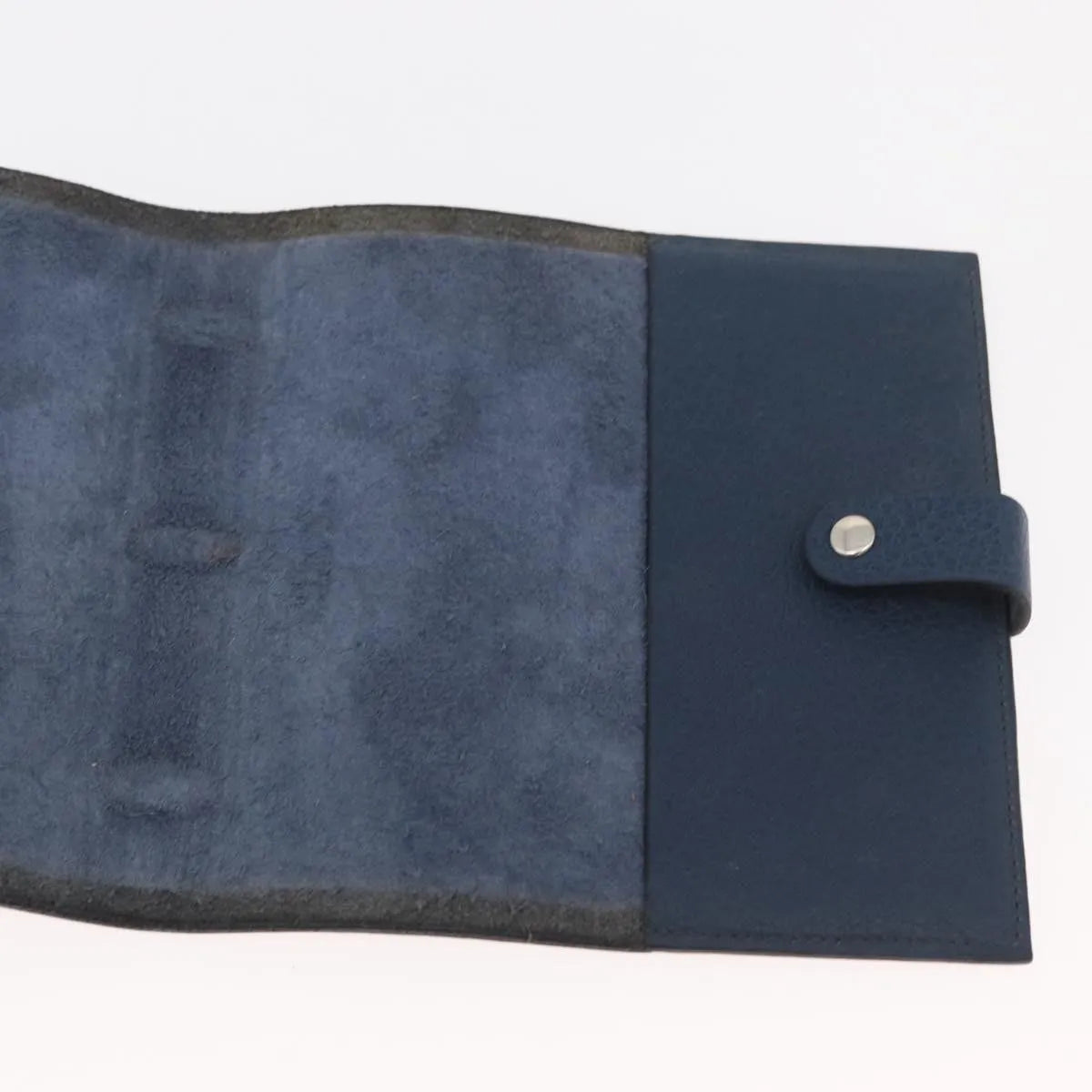 Hermes Agenda Cover Epsom Navy Leather Clutche & Pouche Bag (Pre-Owned)