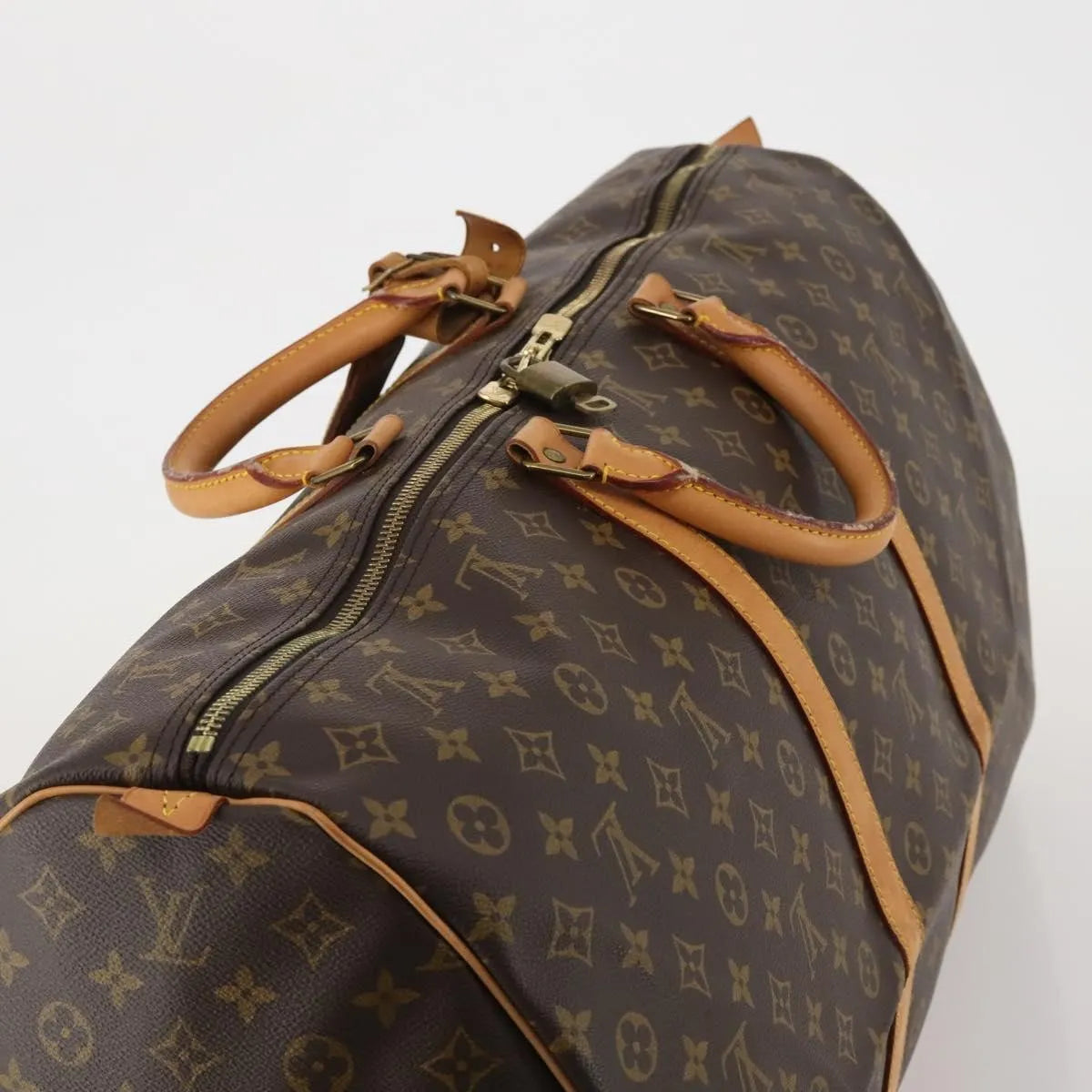 Louis Vuitton Keepall Monogram Canvas Brown Canvas Travel Bag Bag (Pre-Owned)