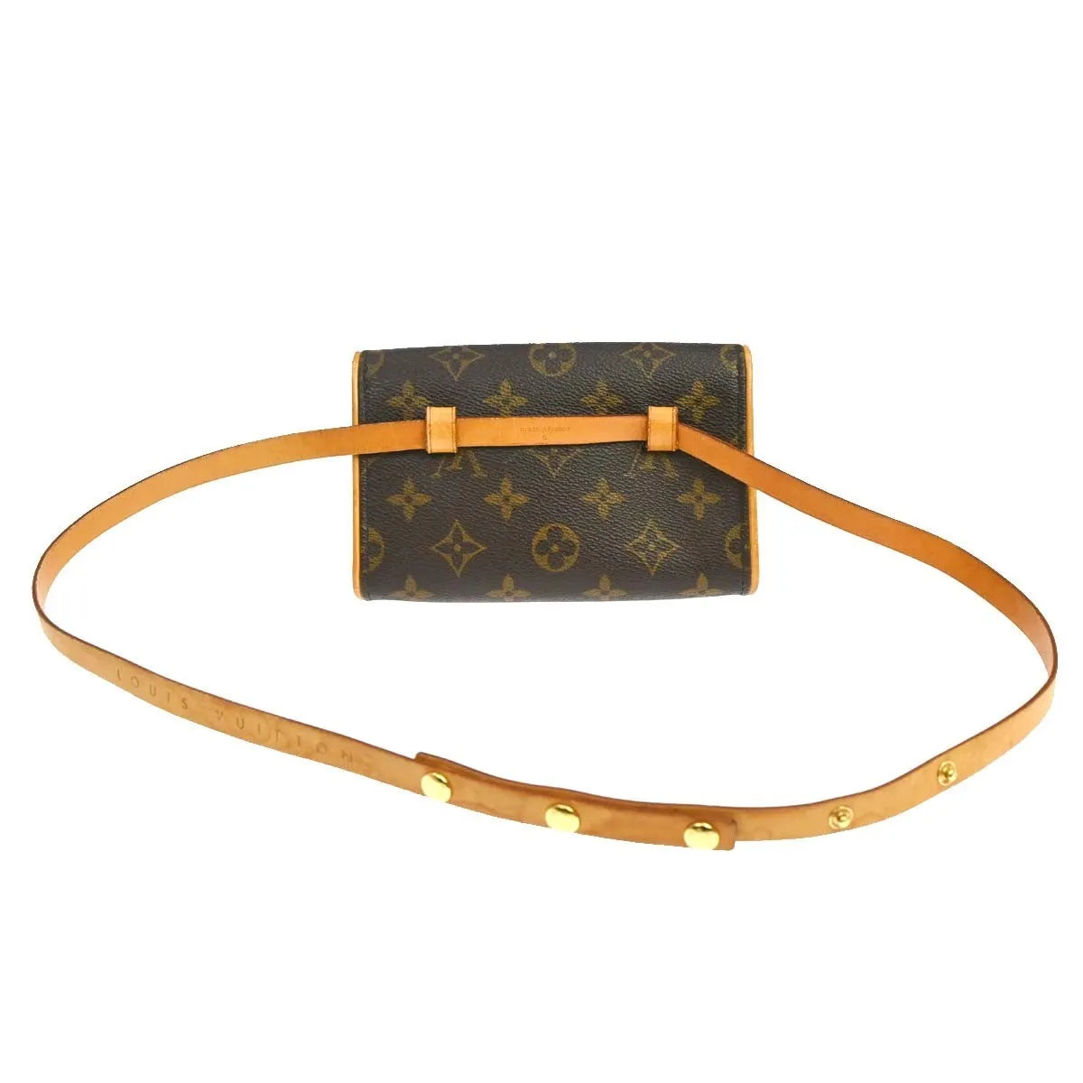 Louis Vuitton Florentine Waist Monogram Canvas Brown Canvas Clutche & Pouche Bag (Pre-Owned)
