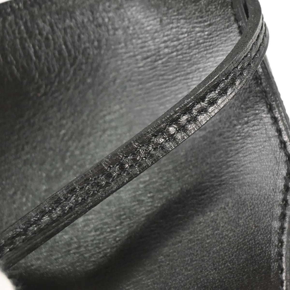 Hermes Onimaitou Pochette Box Calf Black Leather Clutche & Pouche Bag (Pre-Owned)