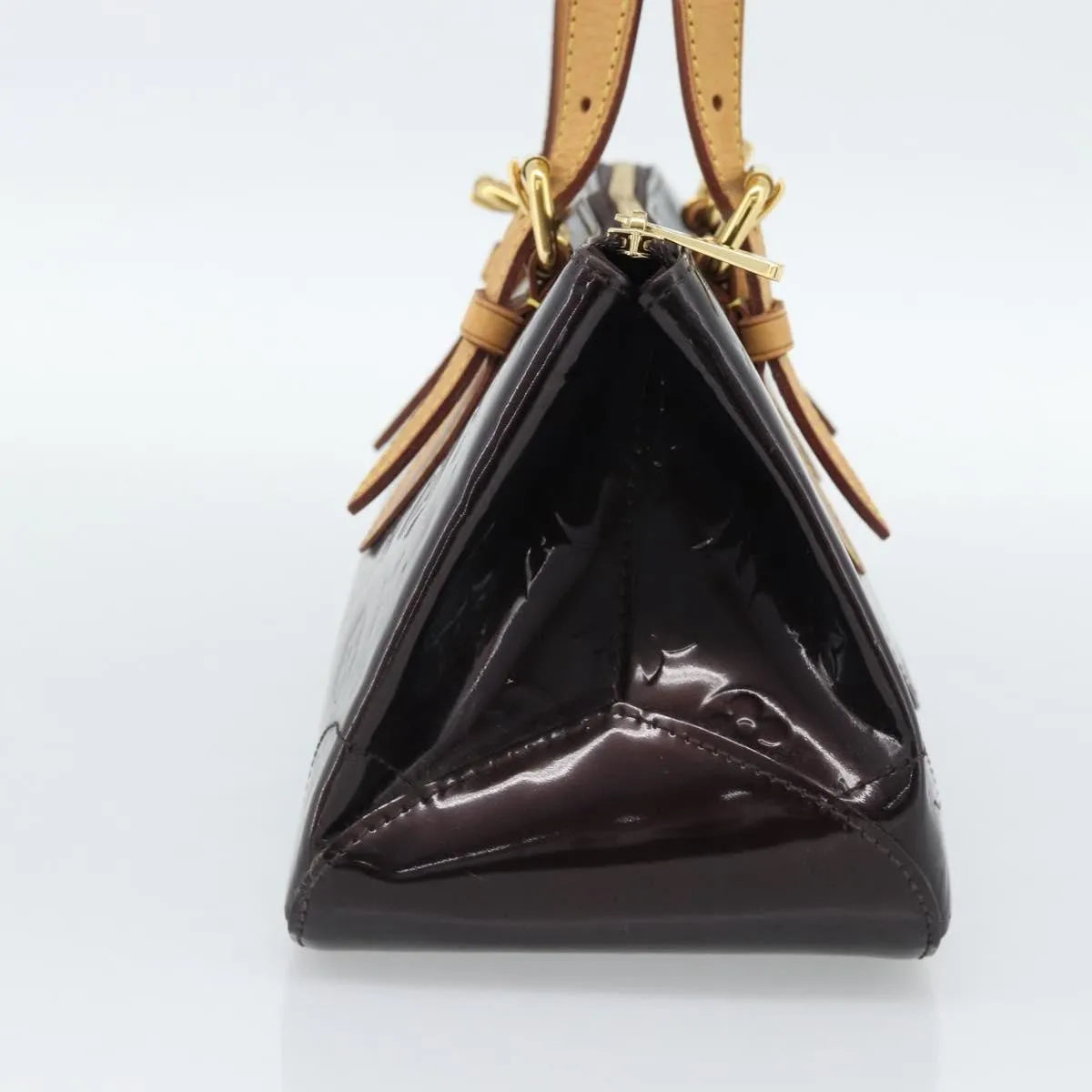Louis Vuitton Rosewood Avenue Handbag Monogram Brown Patent_Leather Handbag (Pre-Owned)