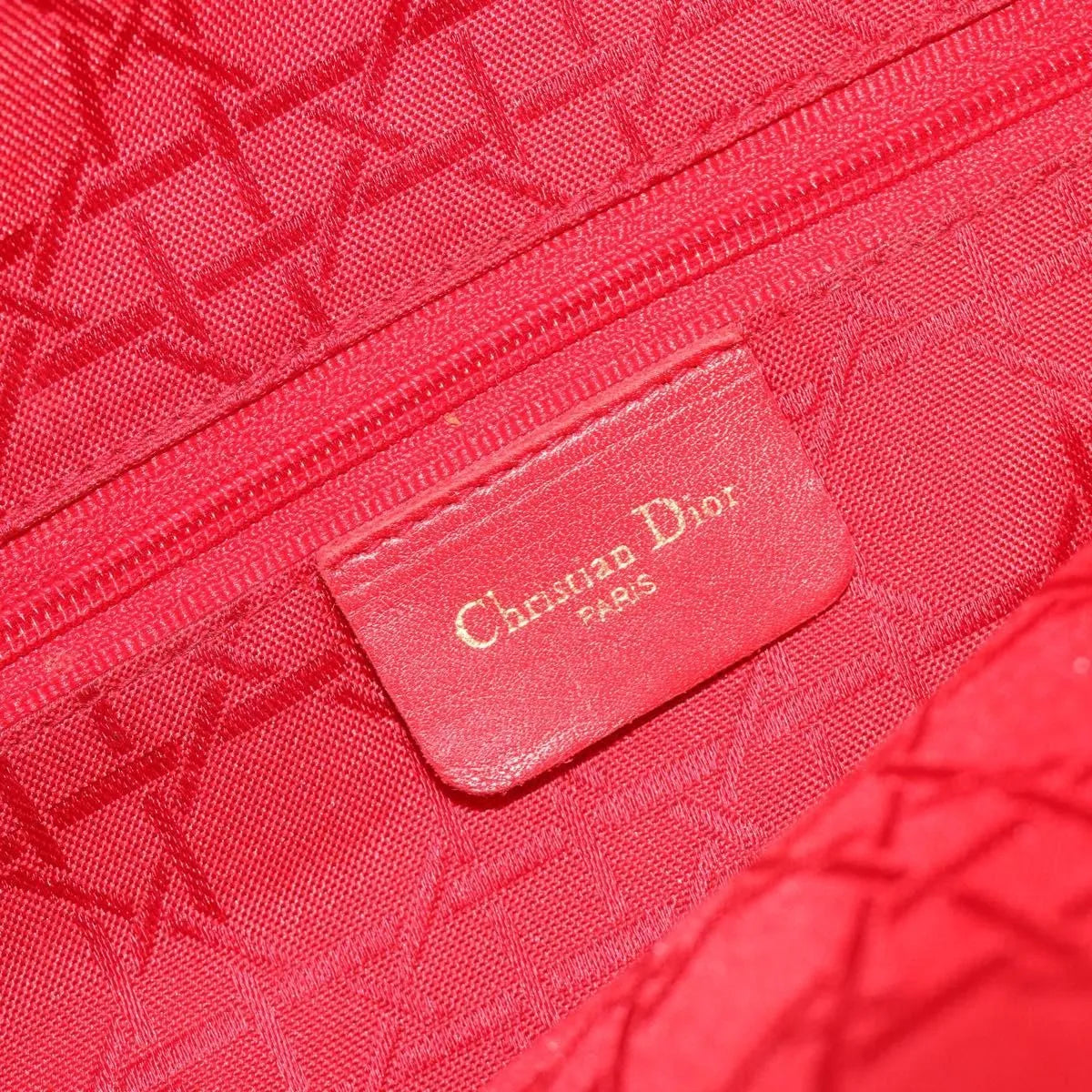 Christian Dior Vintage Leather Navy Leather Handbag (Pre-Owned)