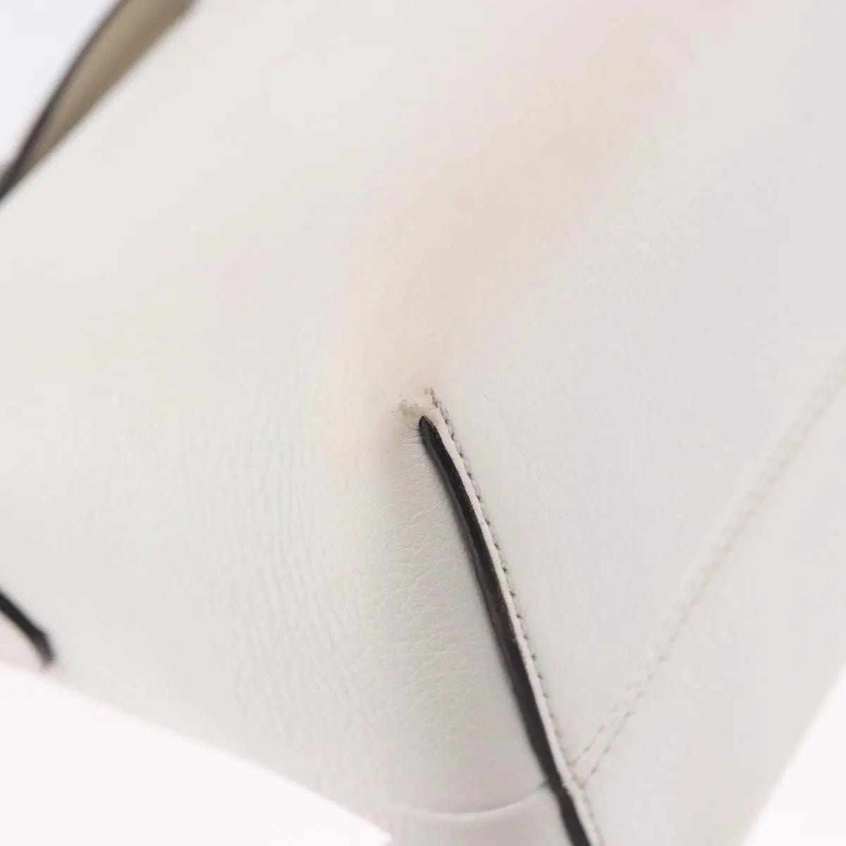 Fendi By The Way Satchel M White Leather Crossbody Bag Bag (Pre-Owned)