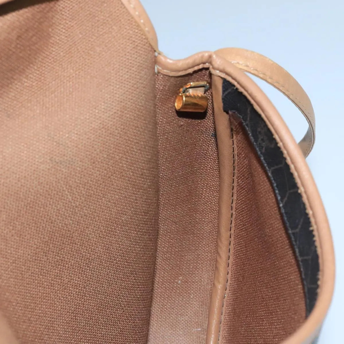 Christian Dior Vintage Honeycomb Flap Canvas And Leather Black Pvc Shoulder Bag Bag (Pre-Owned)