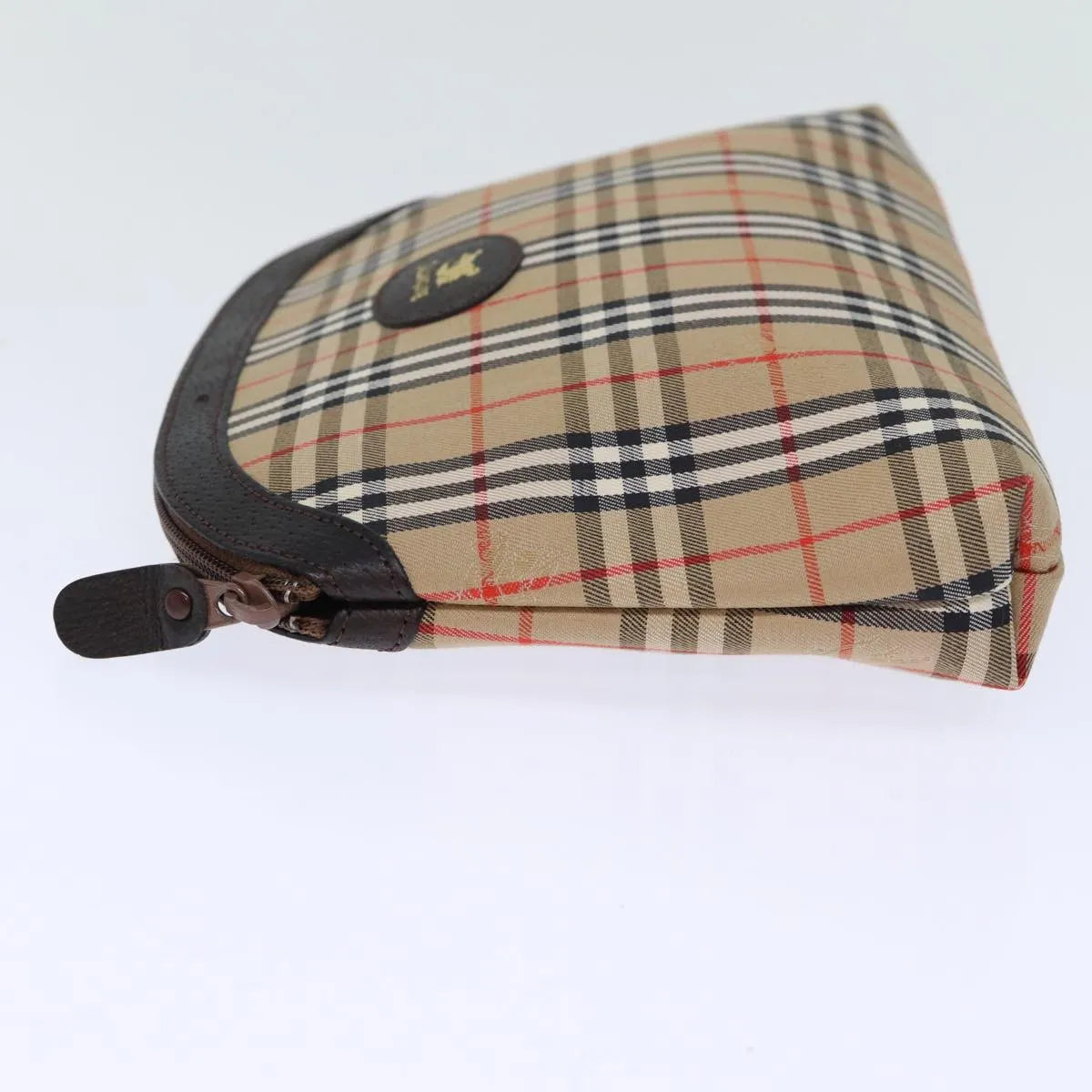 Burberry Nova Check Pochette Canvas Beige Canvas Clutche & Pouche Bag (Pre-Owned)