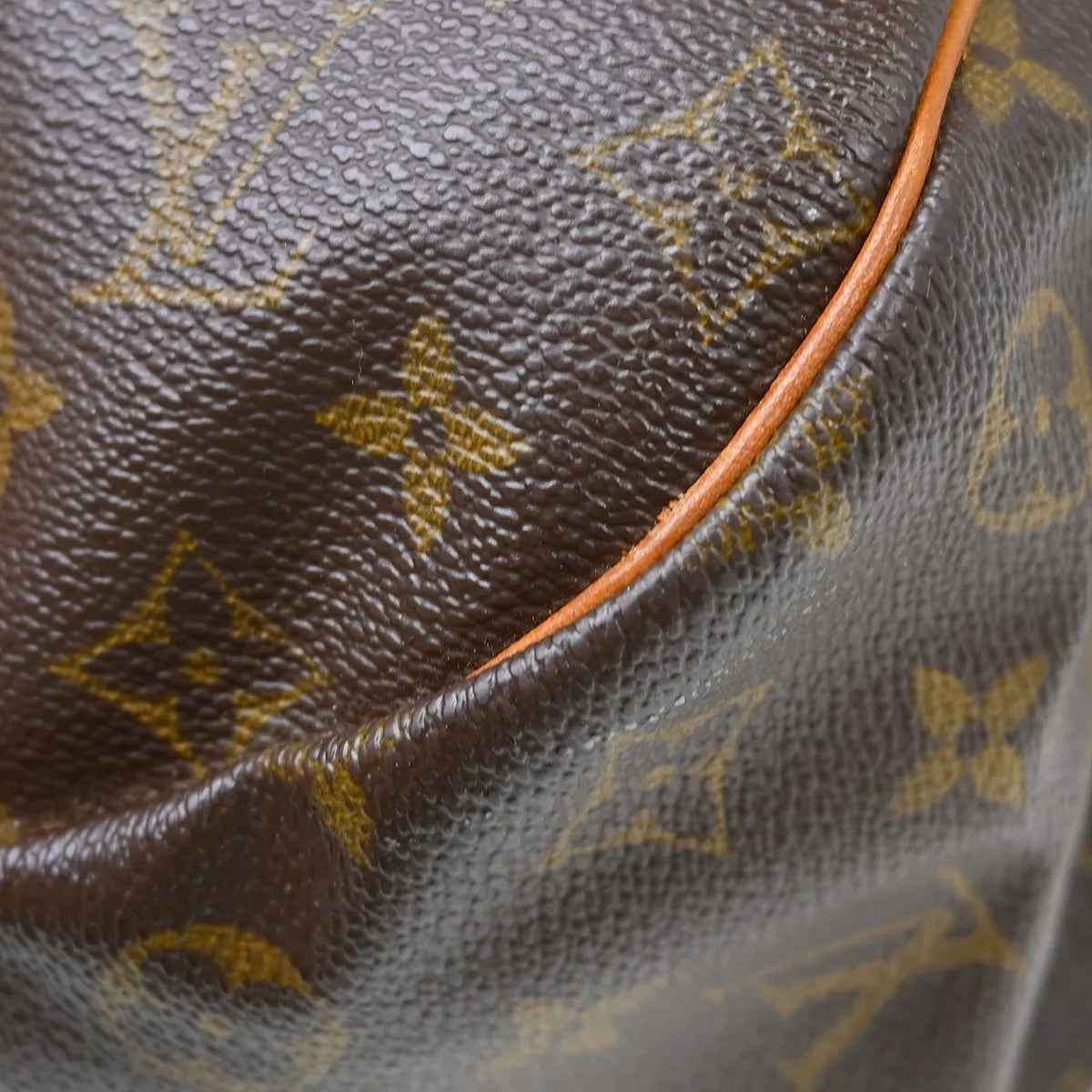Louis Vuitton Saumur Handbag Monogram Canvas Brown Canvas Shoulder Bag Bag (Pre-Owned)