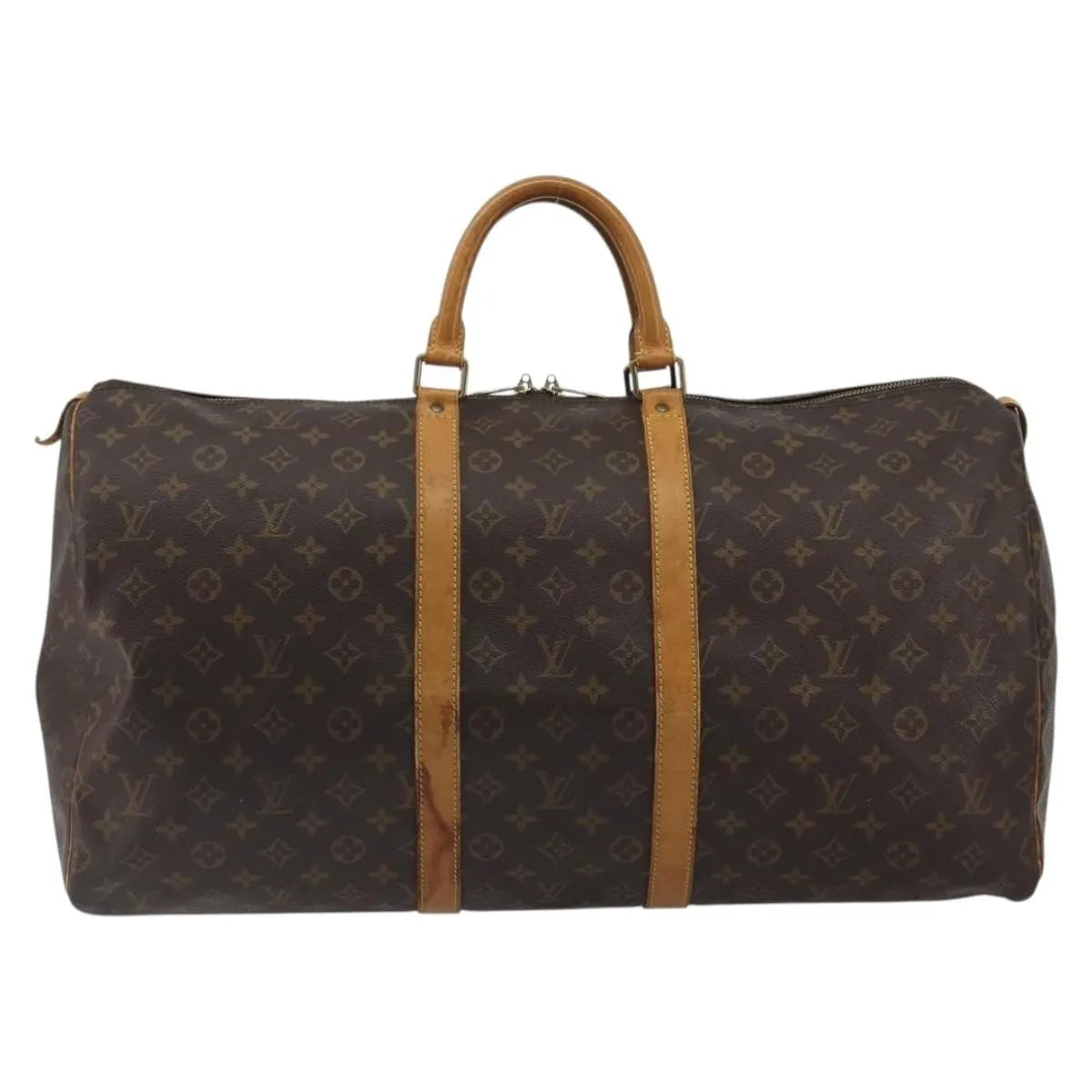 Louis Vuitton Keepall Monogram Canvas Brown Canvas Travel Bag Bag (Pre-Owned)