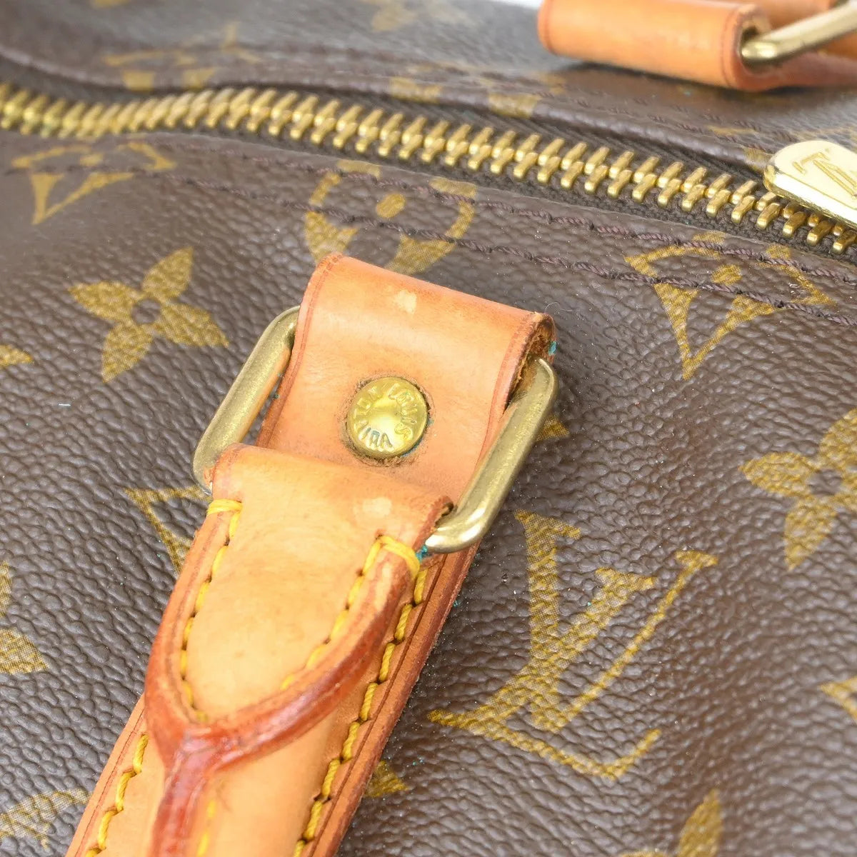 Louis Vuitton Keepall Monogram Canvas Brown Canvas Travel Bag Bag (Pre-Owned)