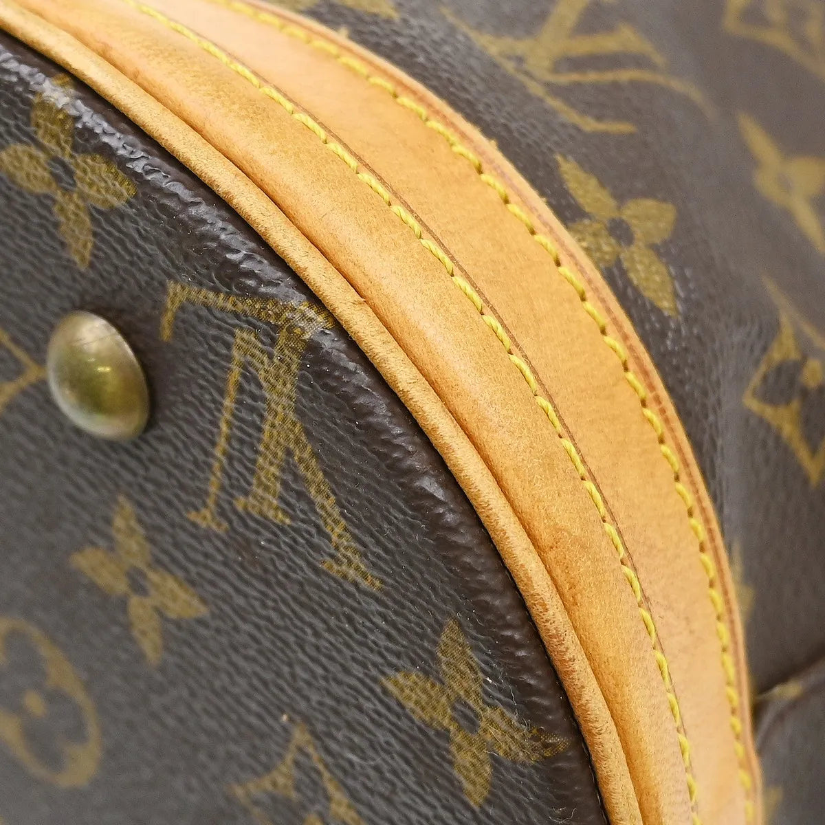 Louis Vuitton Petit Bucket Bag Monogram Canvas Brown Canvas Tote Bag Bag (Pre-Owned)
