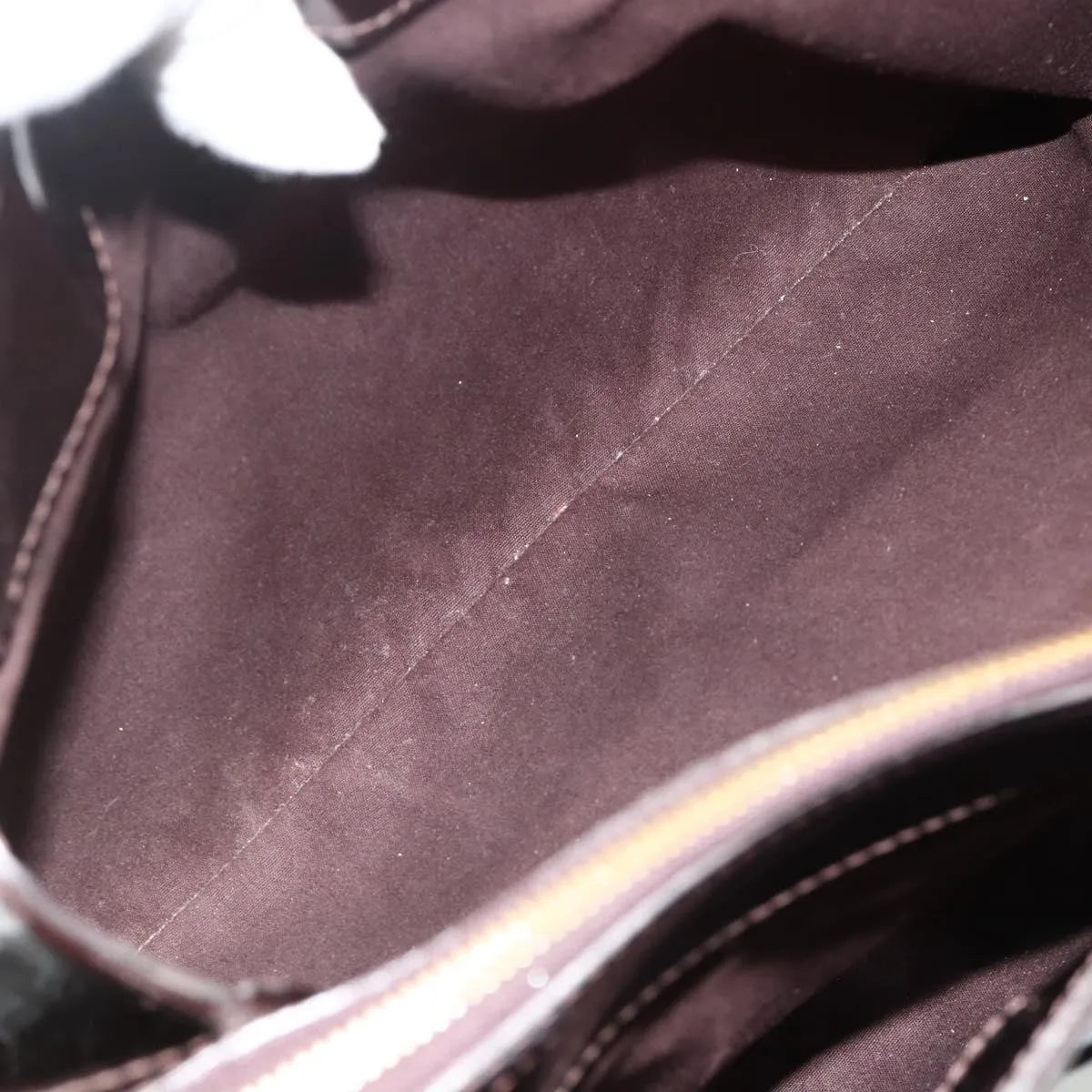 Louis Vuitton Melrose Avenue Monogram Vernis Burgundy Patent_Leather Handbag (Pre-Owned)