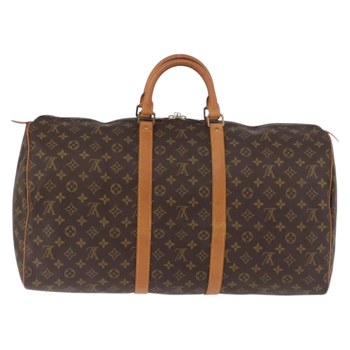 Louis Vuitton Keepall Monogram Canvas Brown Canvas Travel Bag Bag (Pre-Owned)