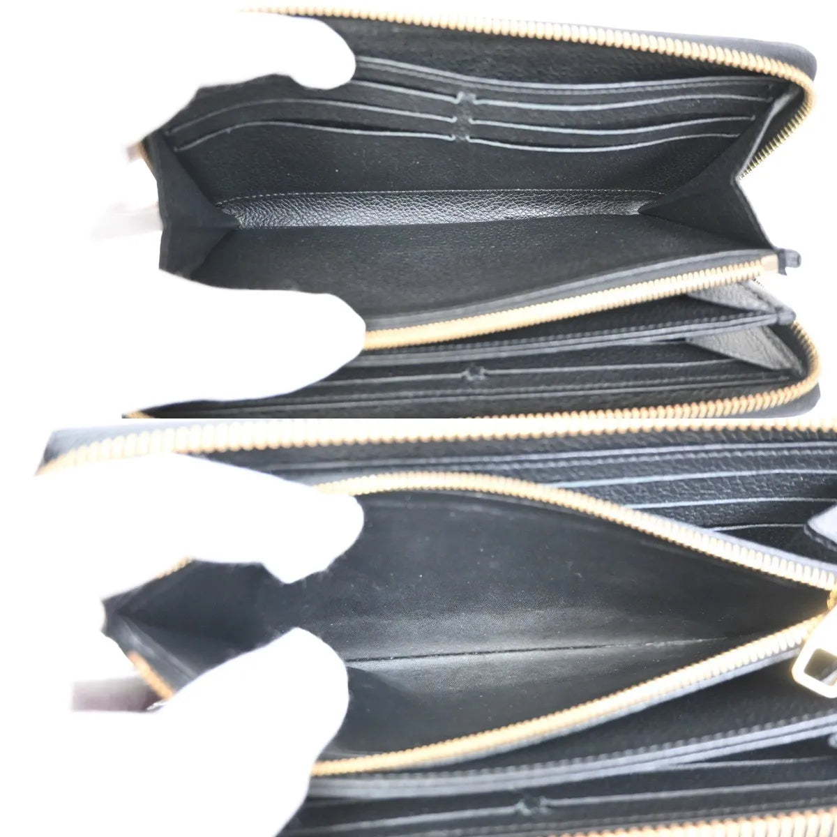 Louis Vuitton Portefeuille Zippy Monogramme Empreinte Monogramme Empreinte Black Leather Wallets Accessory (Pre-Owned)