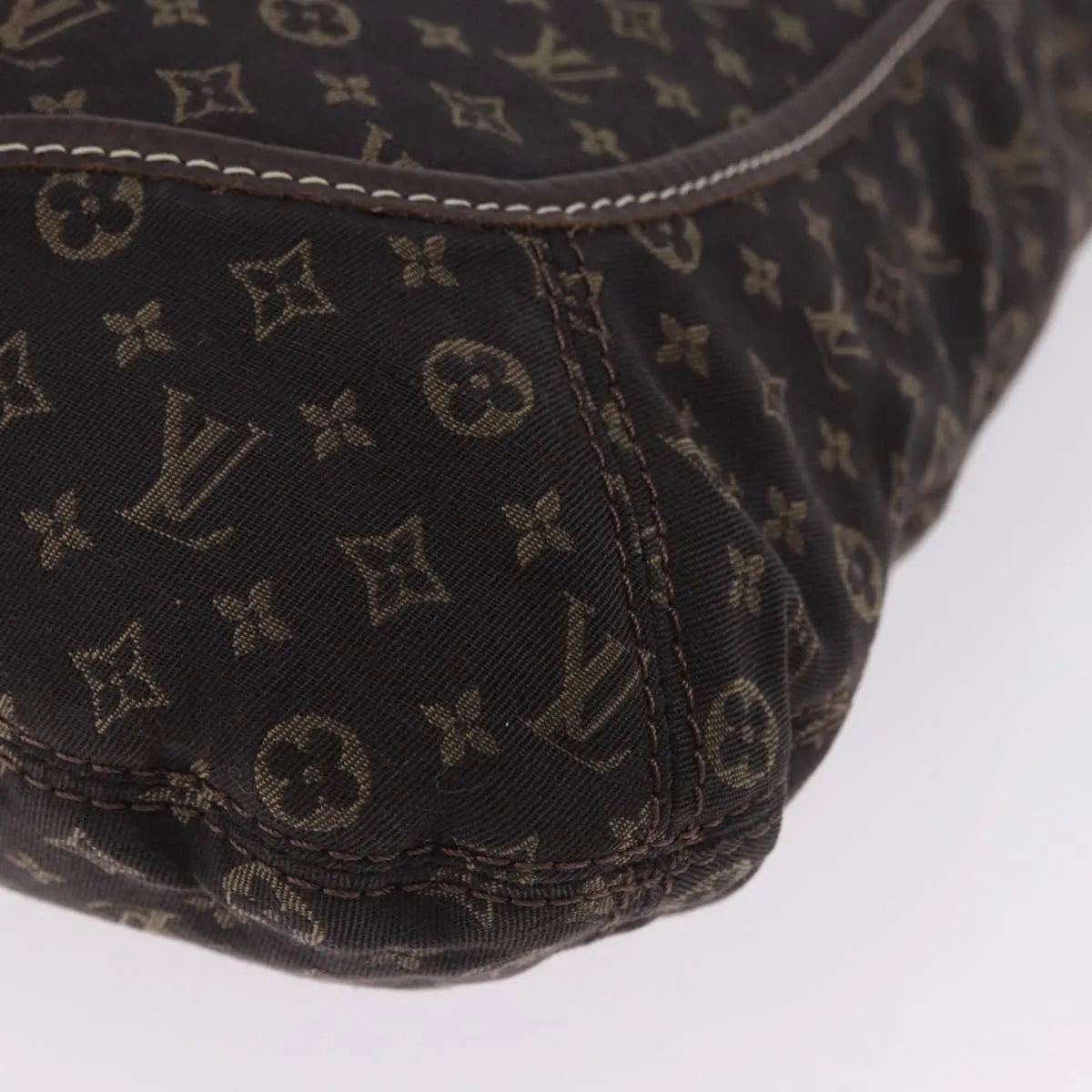 Louis Vuitton Angele Mini Lin Brown Canvas Handbag (Pre-Owned)