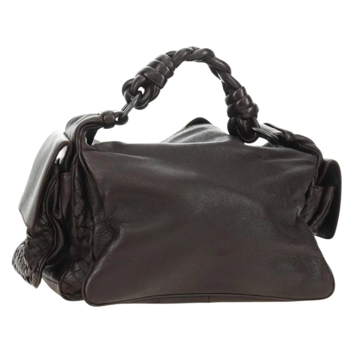 Bottega Veneta Cocker Hobo Leather Brown Leather Handbag (Pre-Owned)