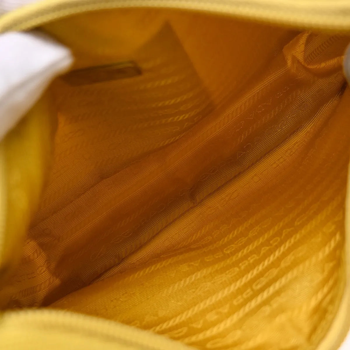Prada Re-Edition 2000 Hobo Tessuto Yellow Nylon Handbag (Pre-Owned)