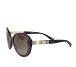 Versace Gradient Transparent Violet Metal Sunglasses