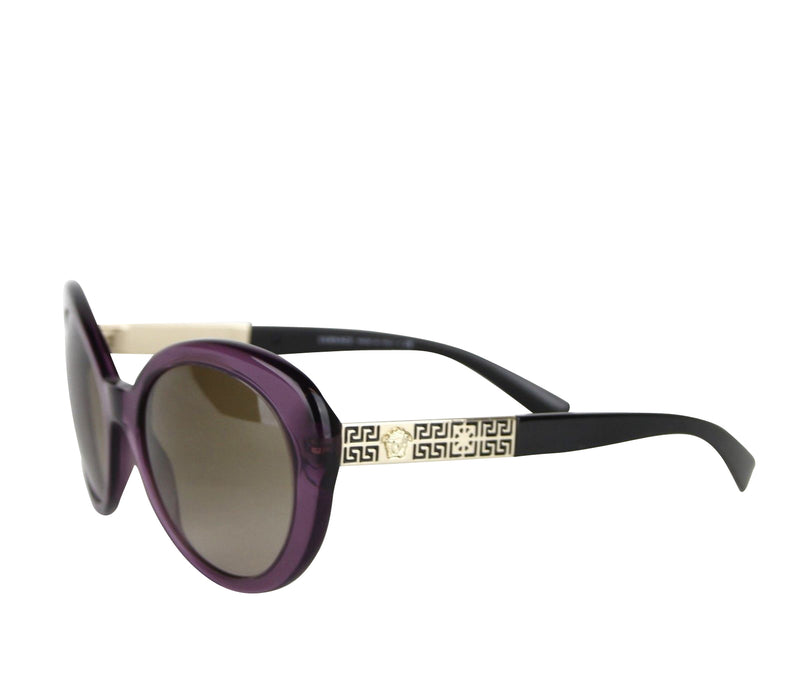 Versace Gradient Transparent Violet Metal Sunglasses