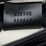 Gucci Black GG Embossed Perforated Messenger Bag (Pre-Owned)