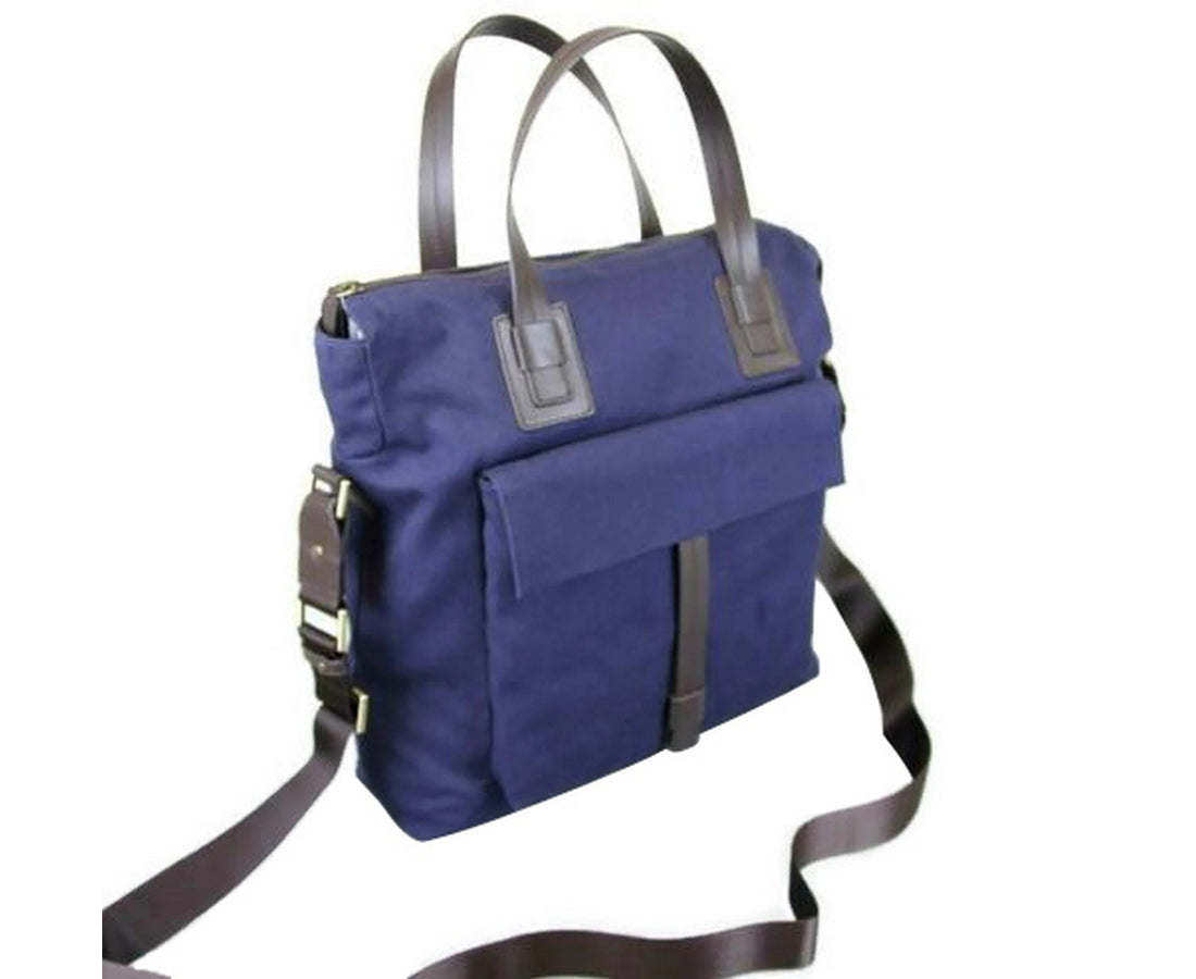 Z Zegna Unisex Canvas Messenger Bag