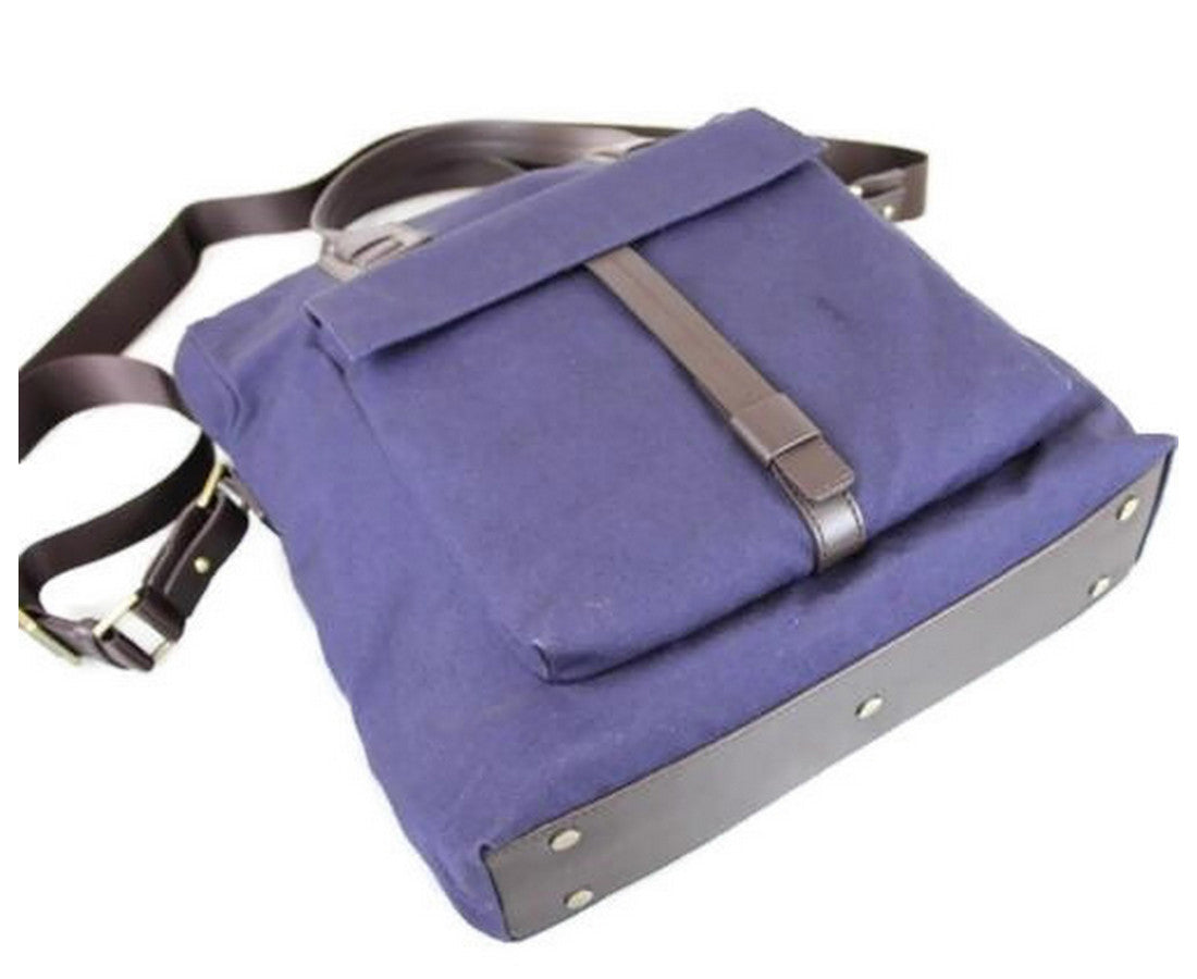 Z Zegna Unisex Canvas Messenger Bag