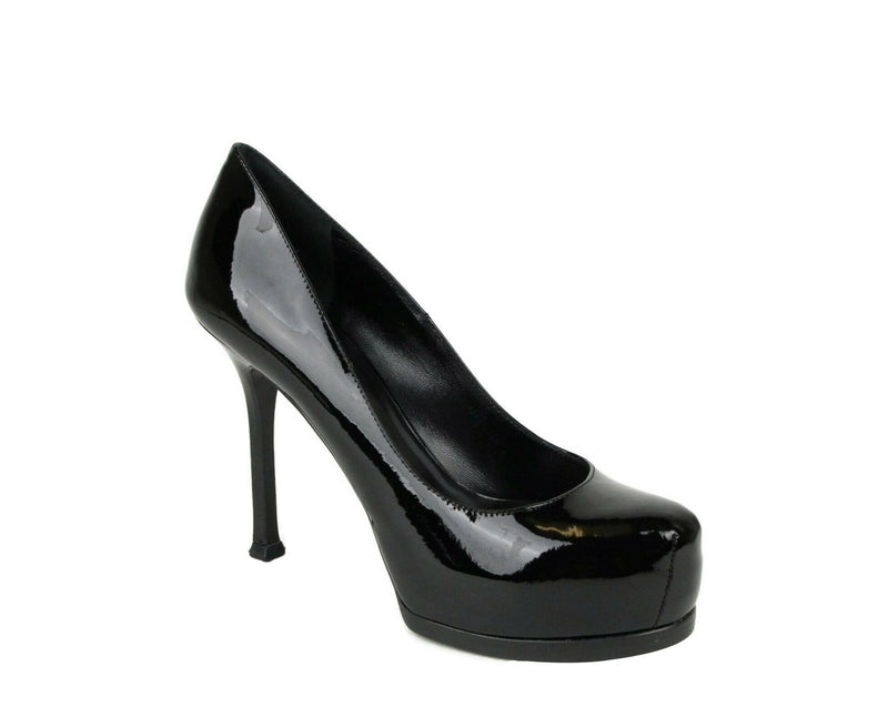 Saint Laurent Patent Leather Tribtoo Platform Pumps