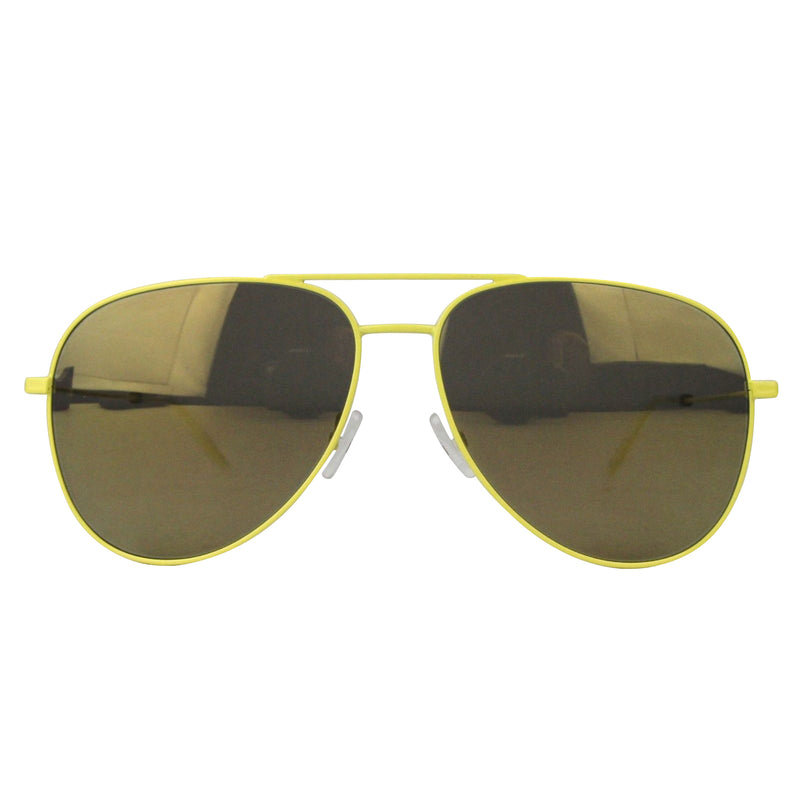 Saint Laurent Men's Yellow Metal Classic 11 Aviator Sunglasses ABWJA 322608 7502