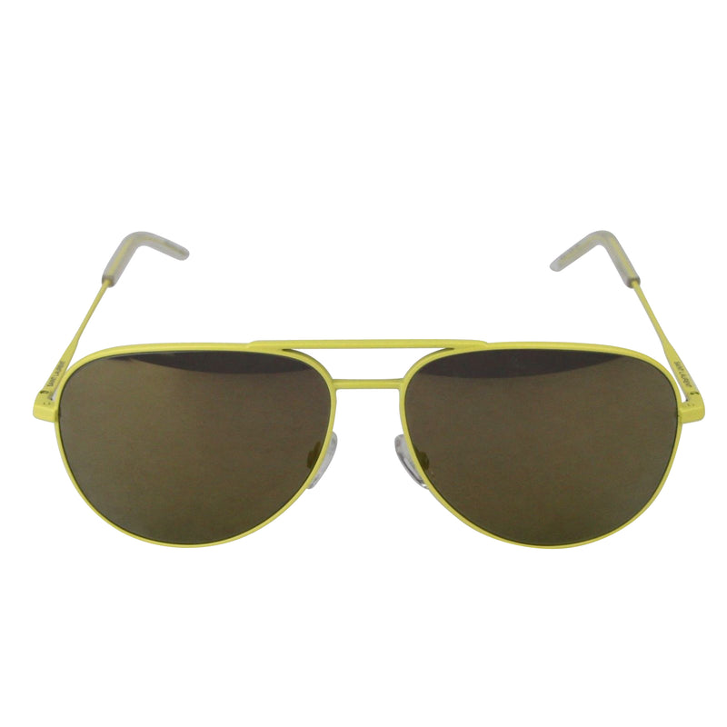 Saint Laurent Men's Yellow Metal Classic 11 Aviator Sunglasses ABWJA 322608 7502