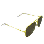 Saint Laurent Men's Yellow Metal Classic 11 Aviator Sunglasses ABWJA 322608 7502