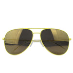 Saint Laurent Men's Yellow Metal Classic 11 Aviator Sunglasses ABWJA 322608 7502