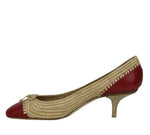 Bottega Veneta Bow Ballet Flats Straw Leather Side View